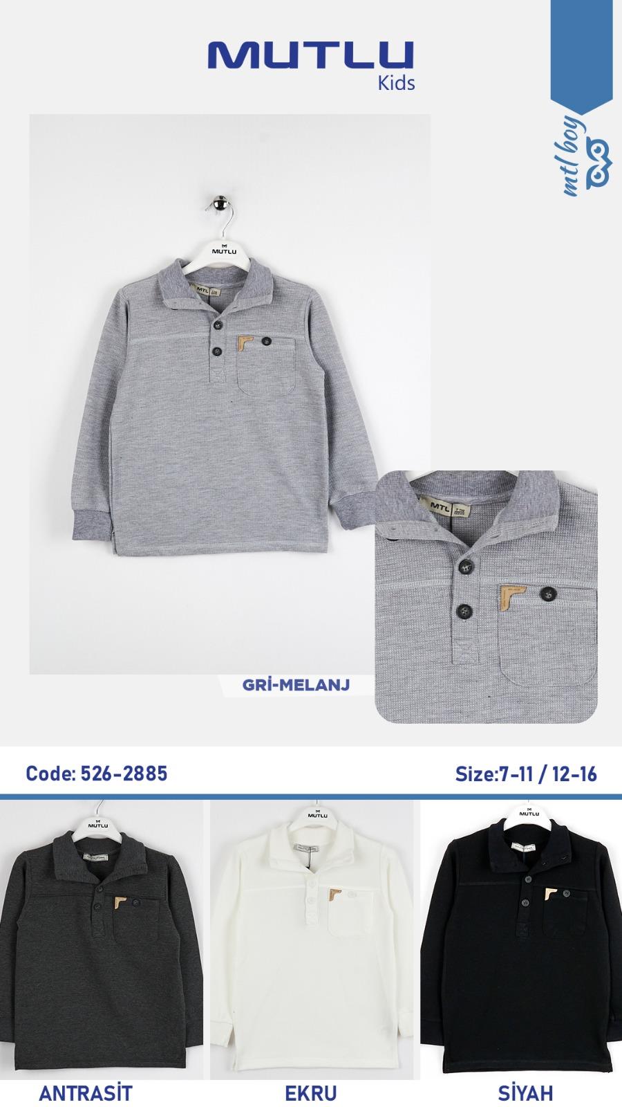 WAFFLE ERKEK DÜĞMELİ SWEAT