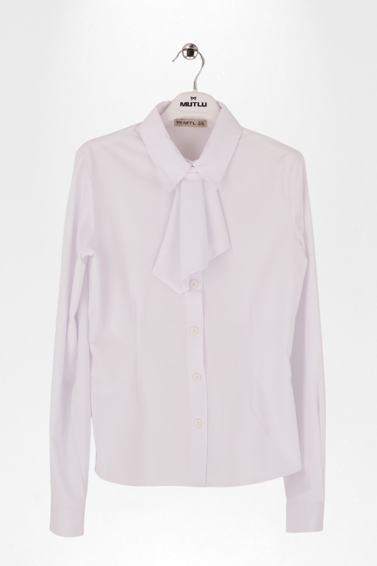 YAKA AKSESUARLI KIZ OKUL GÖMLEK