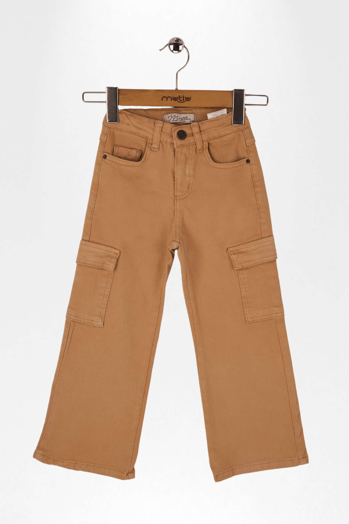 YAN CEPLİ GABARDİN KIZ PANTOLON