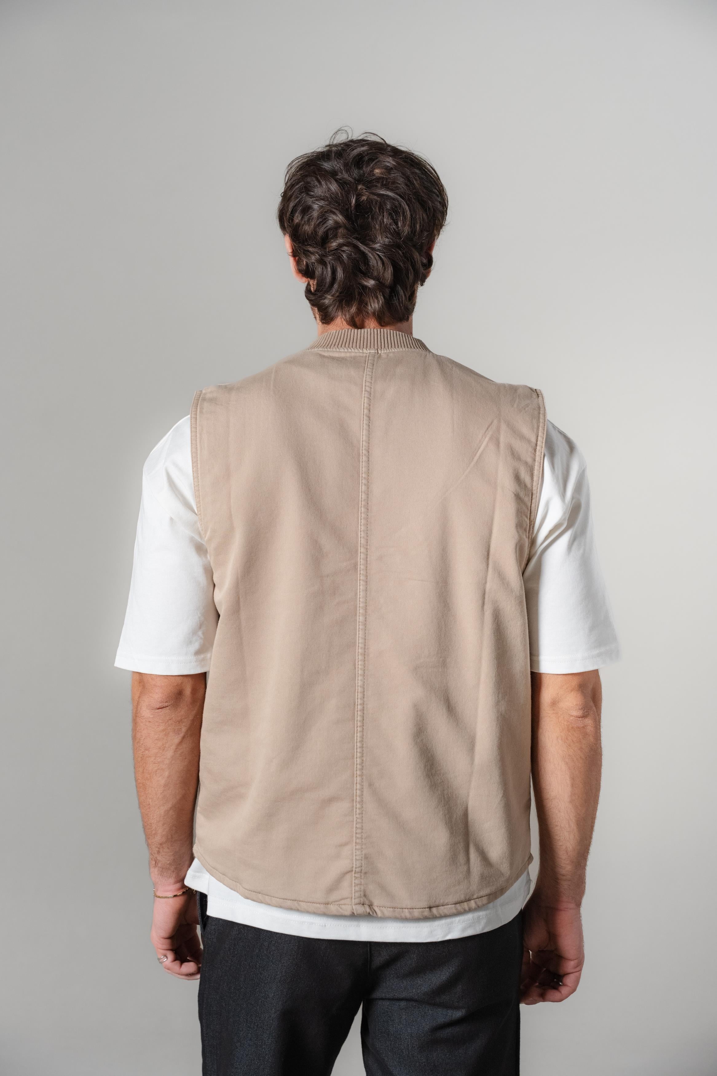 CASUAL BEJ YELEK R8-V-4079-4