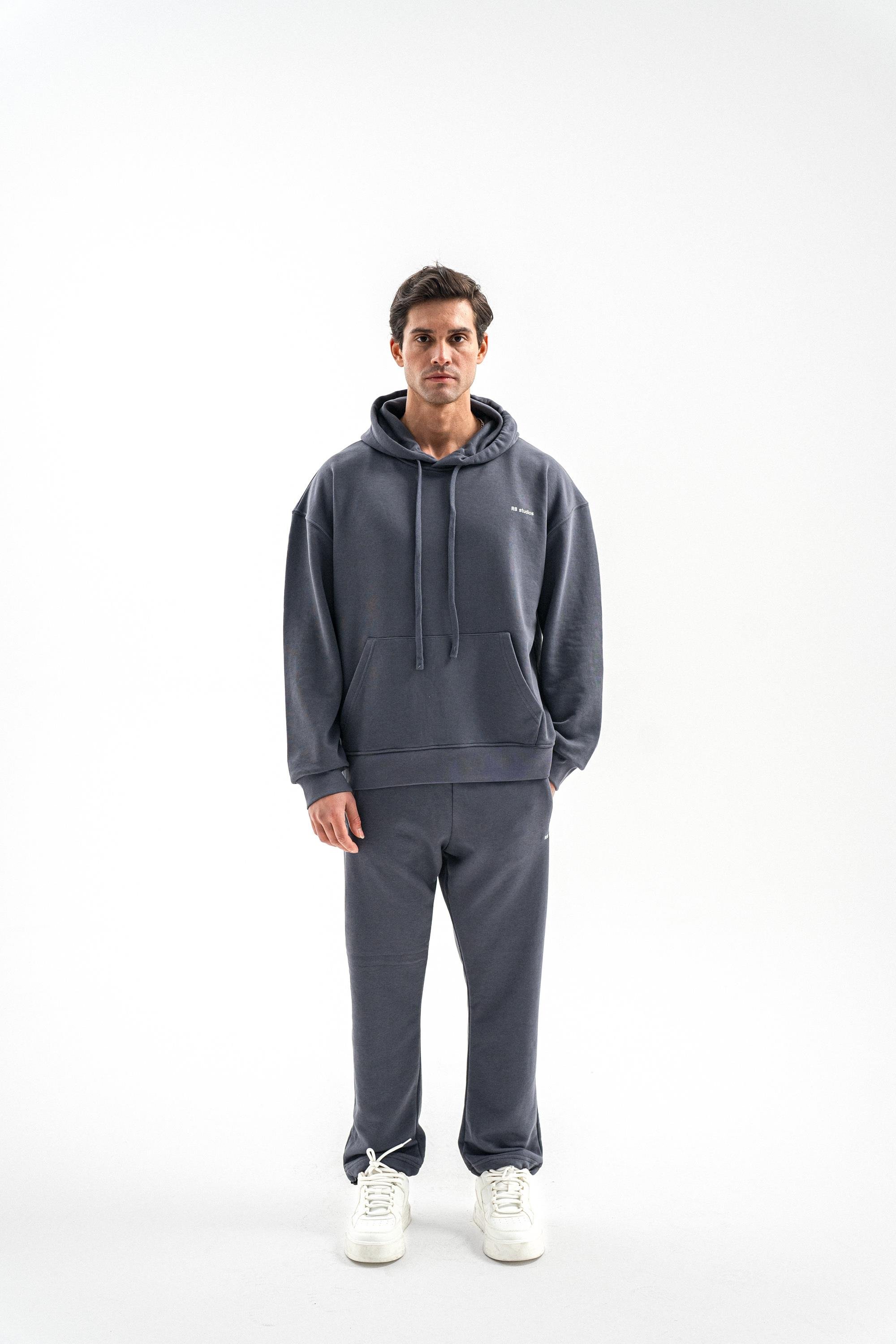 FÜME KAPÜŞONLU SWEATSHIRT