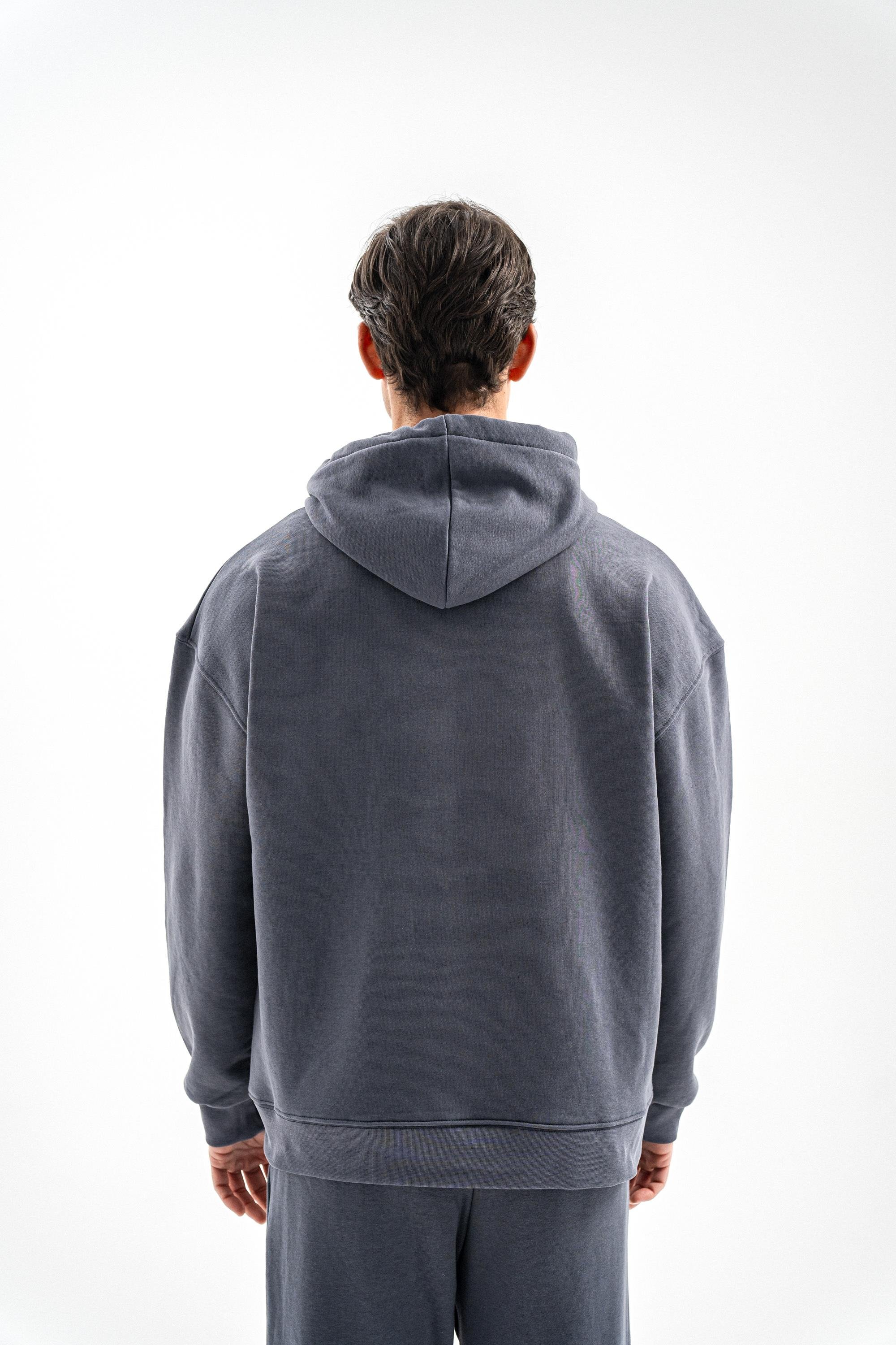 FÜME KAPÜŞONLU SWEATSHIRT