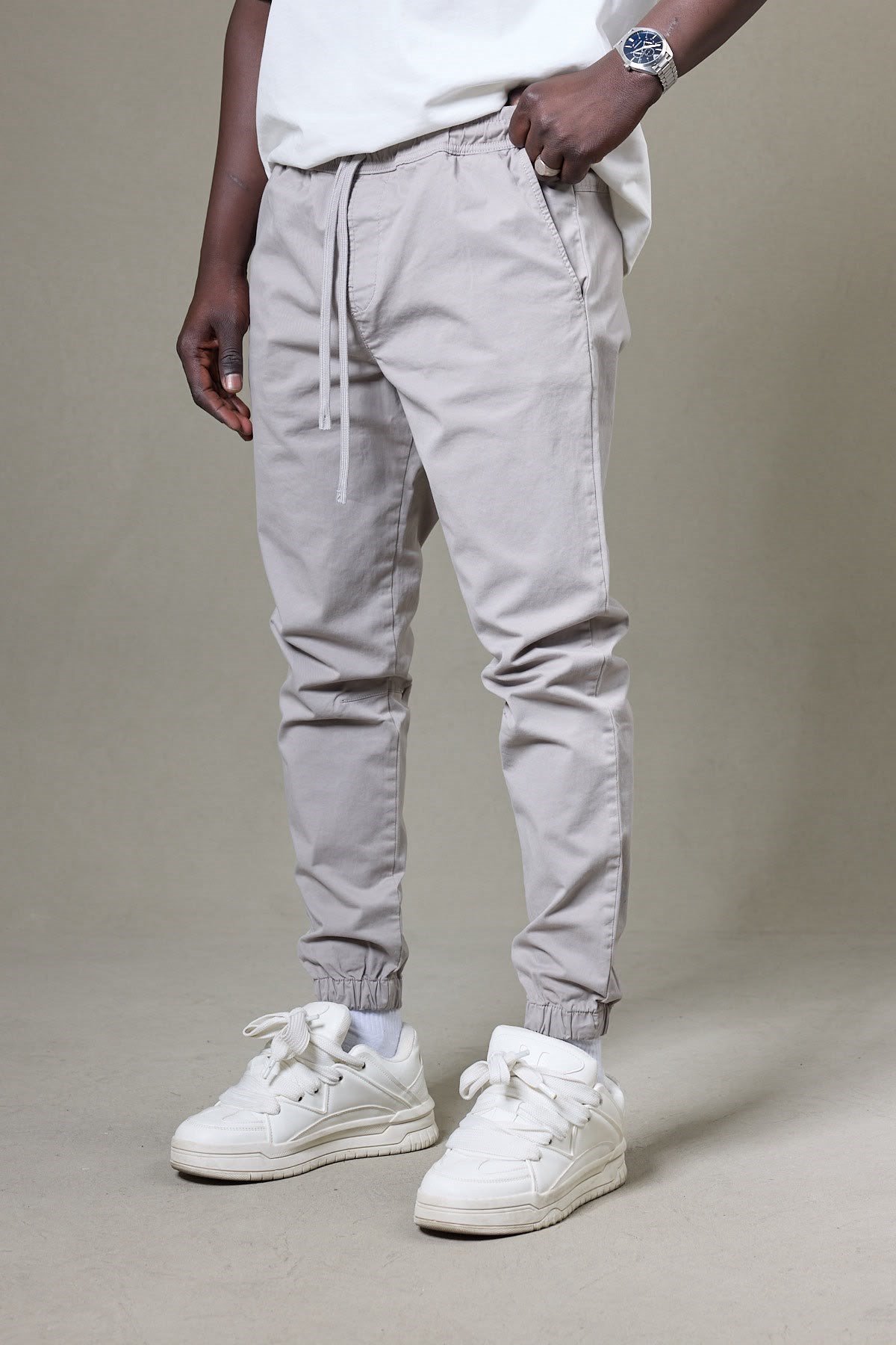 GRİ GABARDİN JOGGER PANTOLON 5133