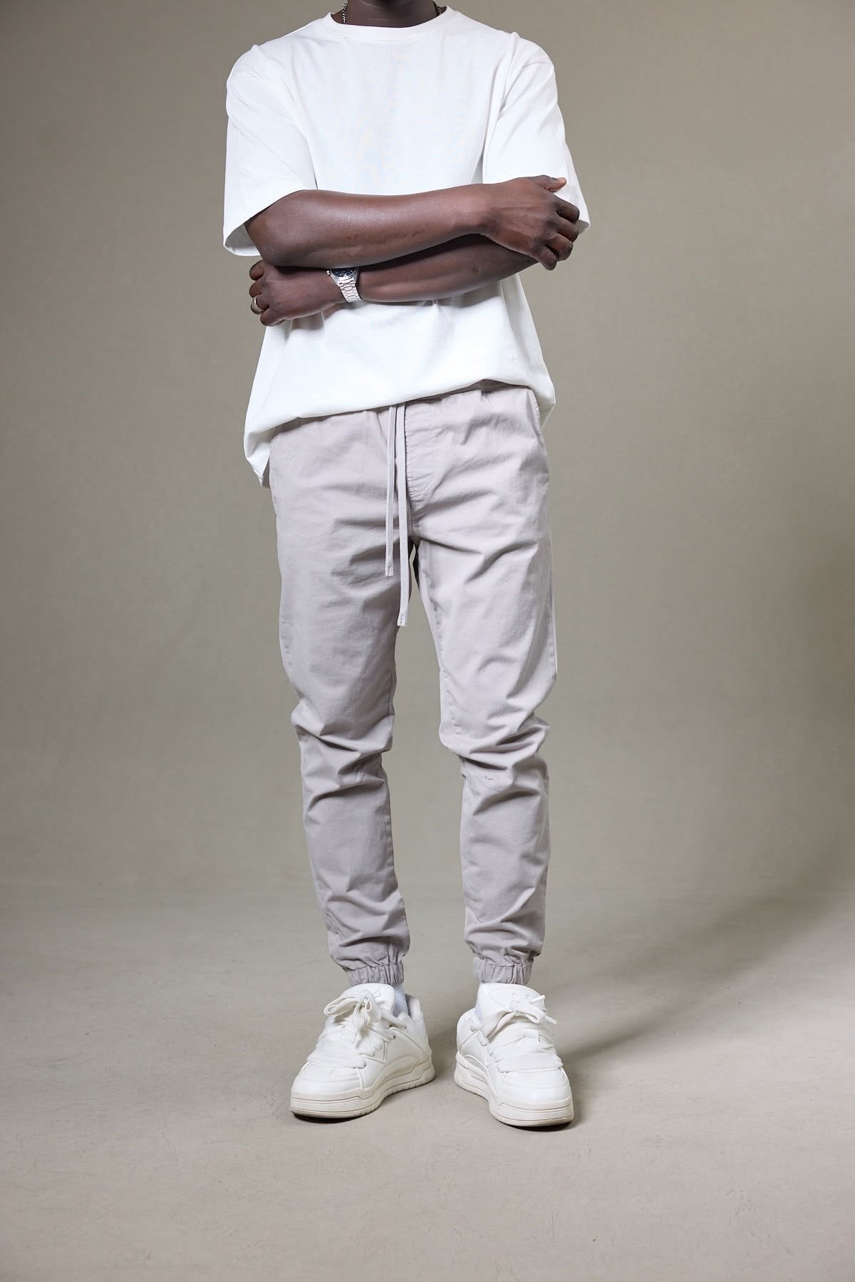 GRİ GABARDİN JOGGER PANTOLON 5133