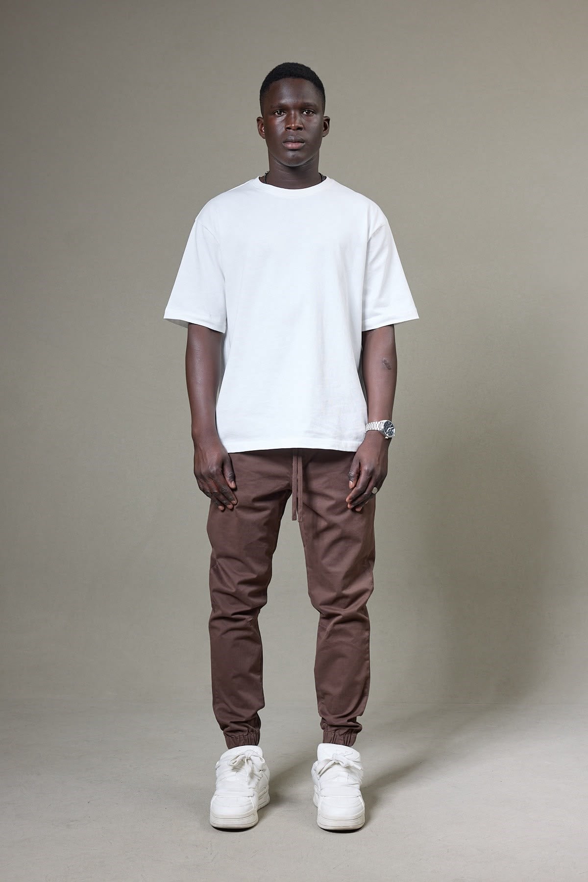 KAHVERENGİ GABARDİN JOGGER PANTOLON 5133-1