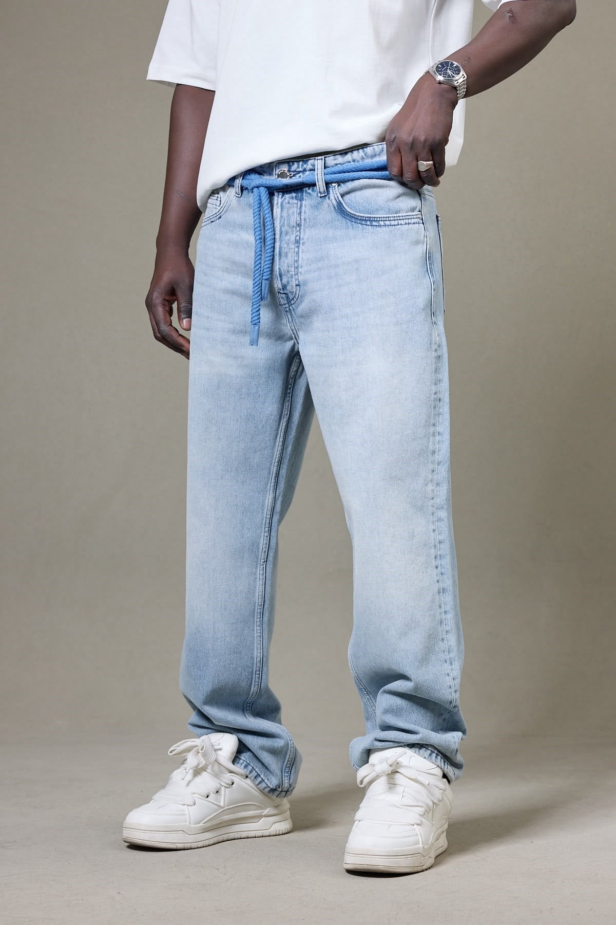 KEMER DETAYLI BAGGY PANTOLON 5180-1