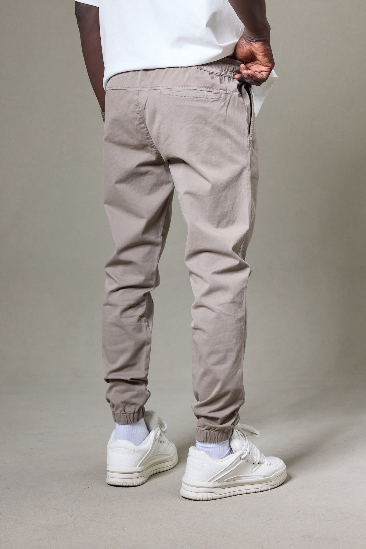KÜL RENGİ GABARDİN JOGGER PANTOLON 5133-4