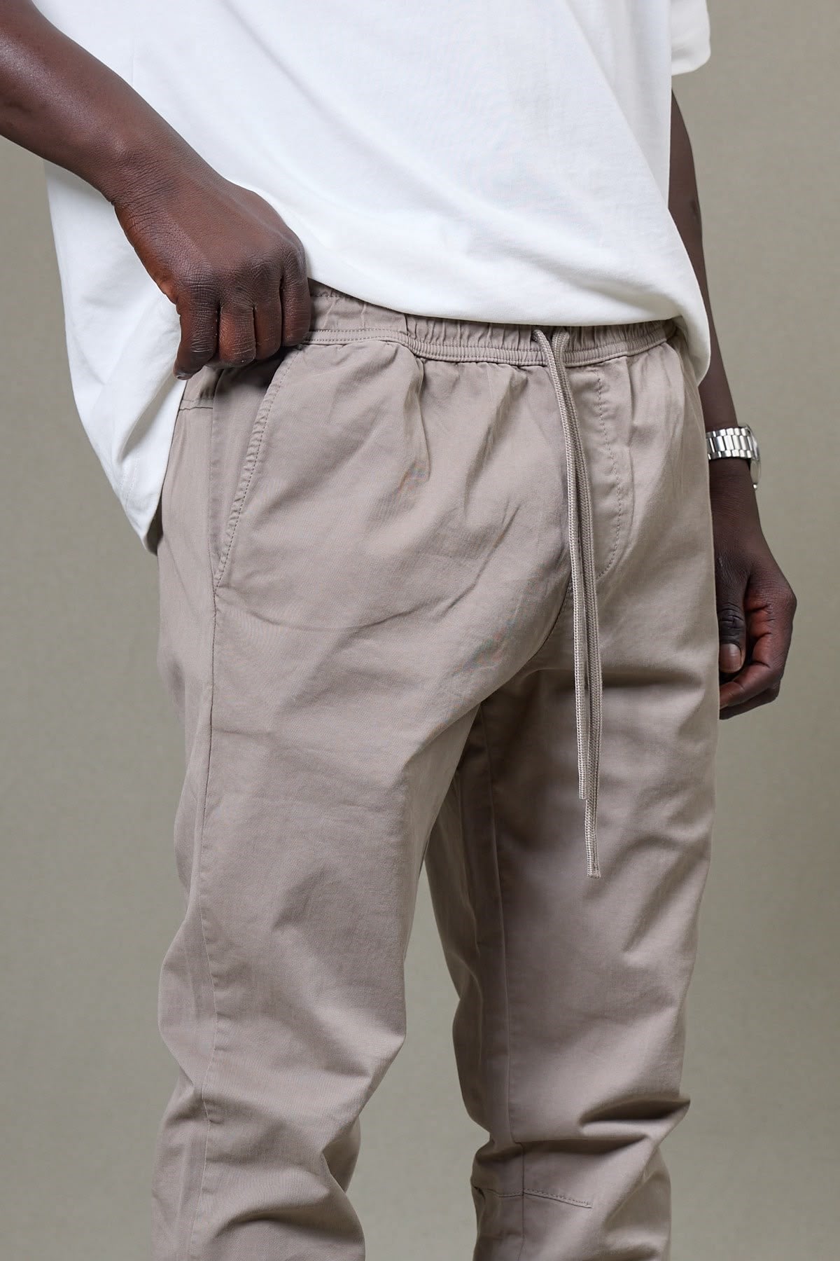 KÜL RENGİ GABARDİN JOGGER PANTOLON 5133-4