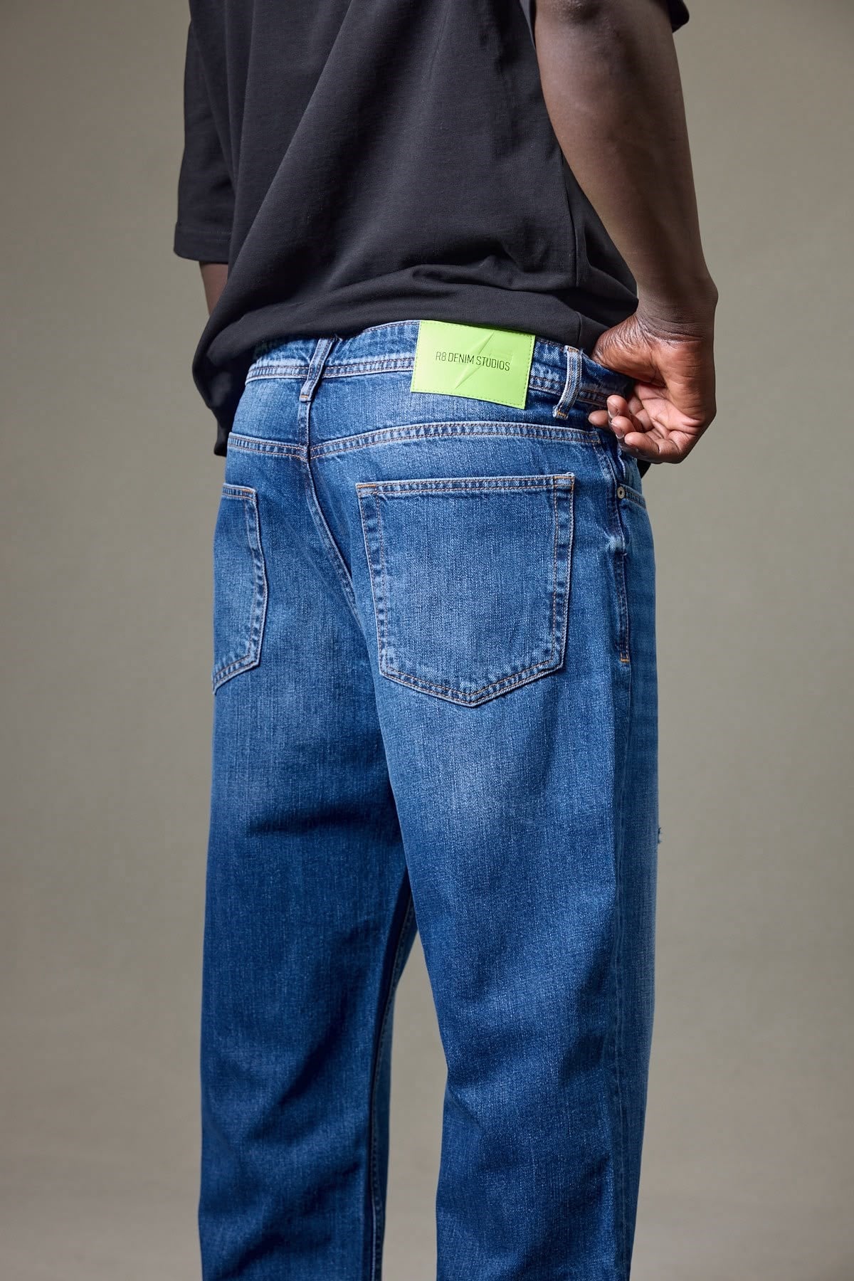 MAVİ YIRTIK DETAYLI BAGGY PANTOLON 5192