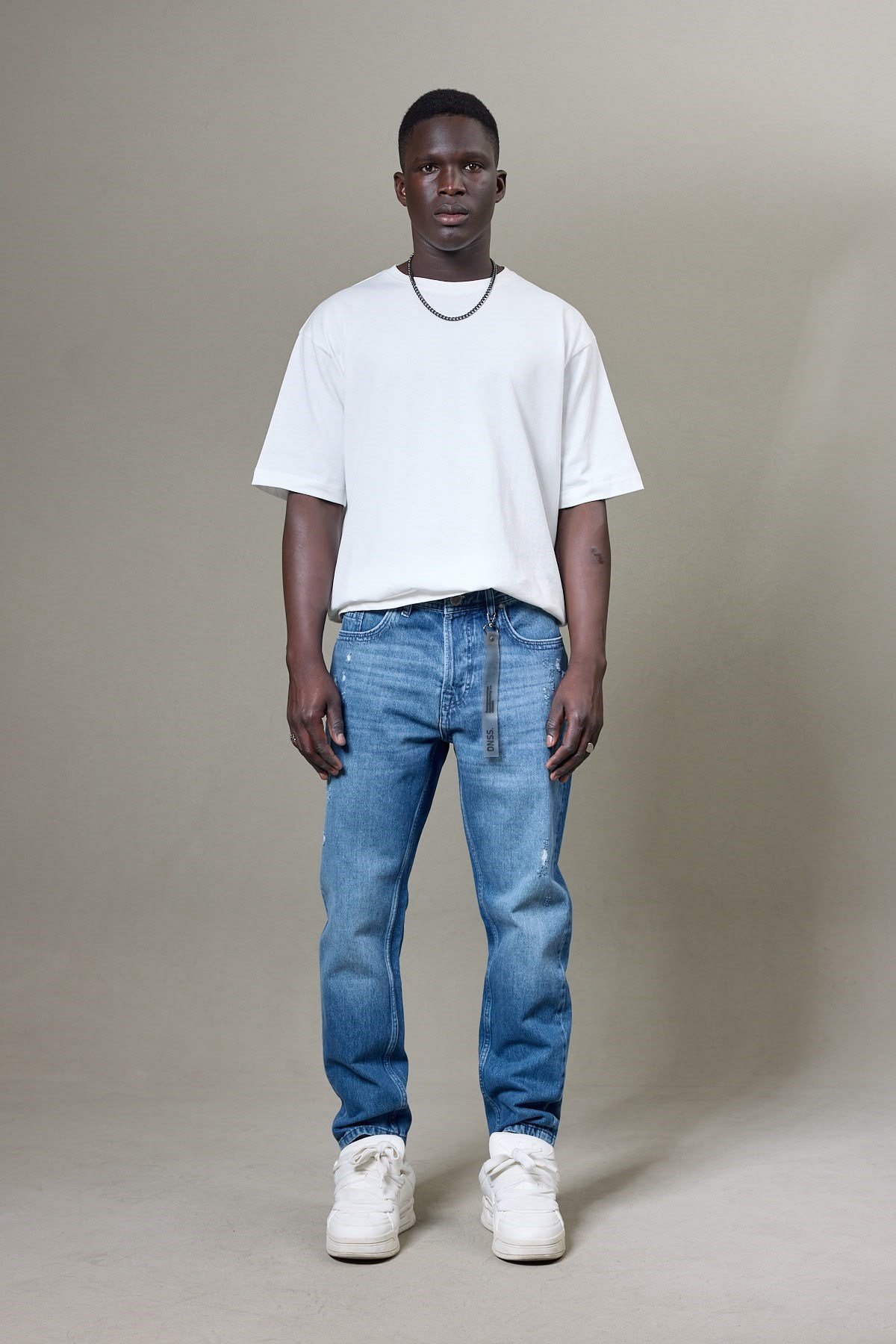 MAVİ YIRTIK DETAYLI BOYFRİEND PANTOLON 5179
