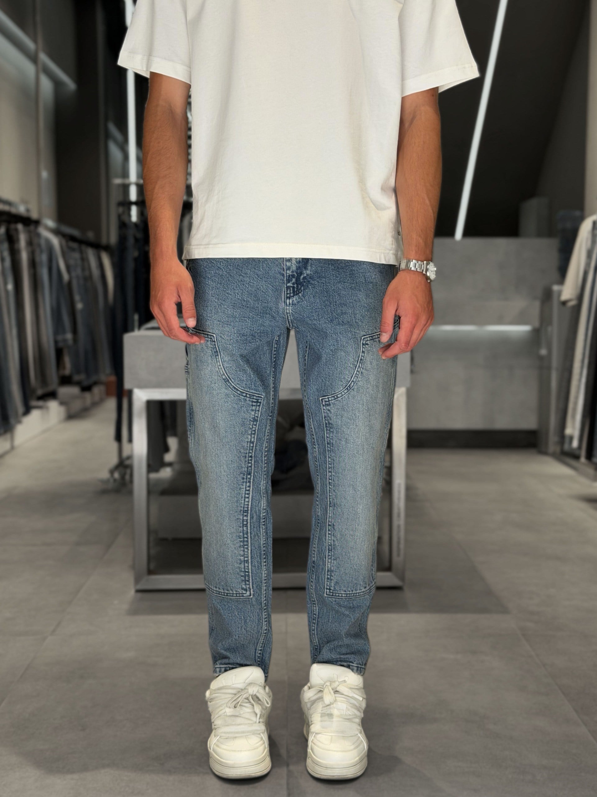 MODELLI MAVİ BOYFRIEND PANTOLON 5131-6