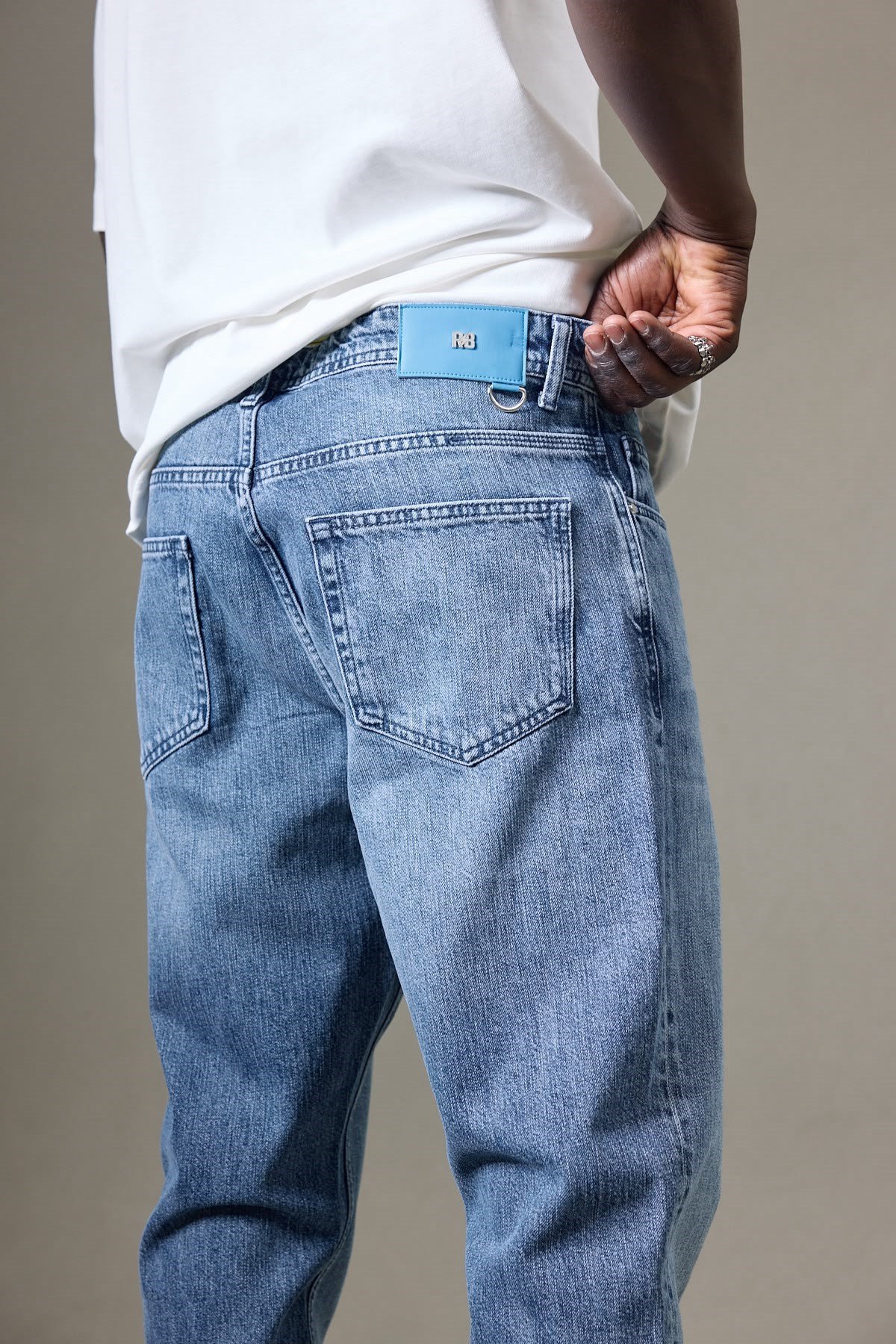 YIKAMALI MAVİ BOYFRİEND PANTOLON 5183-2