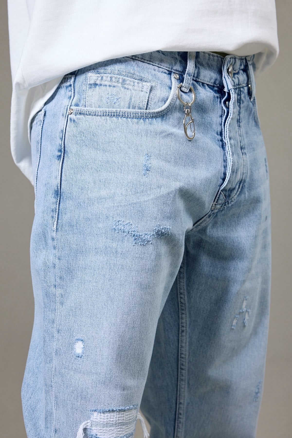 YIRTIK DETAYLI BOYFRİEND PANTOLON 5184