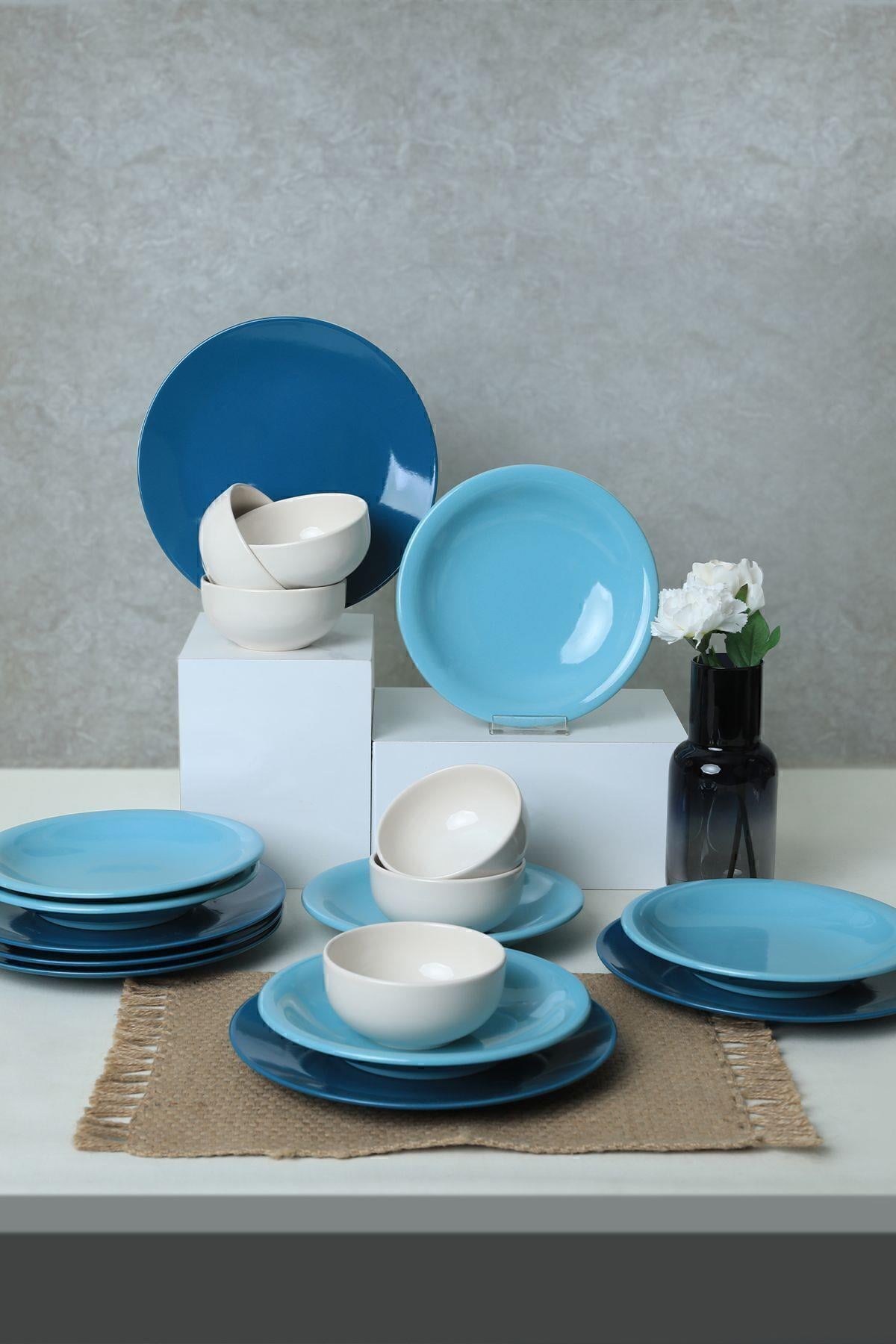 Blue Mix Yemek Takımı 18 Parça 6 Kişilik 031-413-420