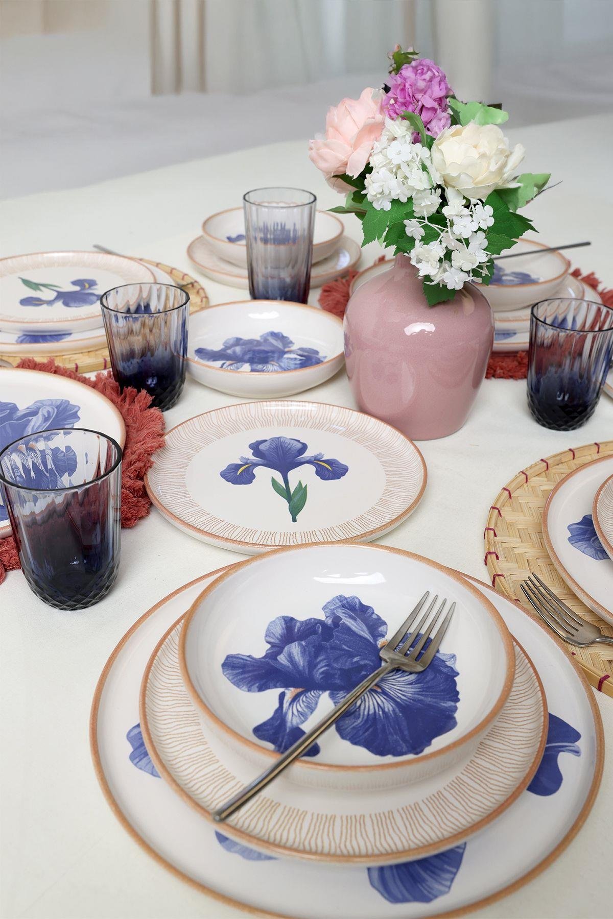 Brush & Bloom Yemek Takımı 18 Parça 6 Kişilik 22957-58