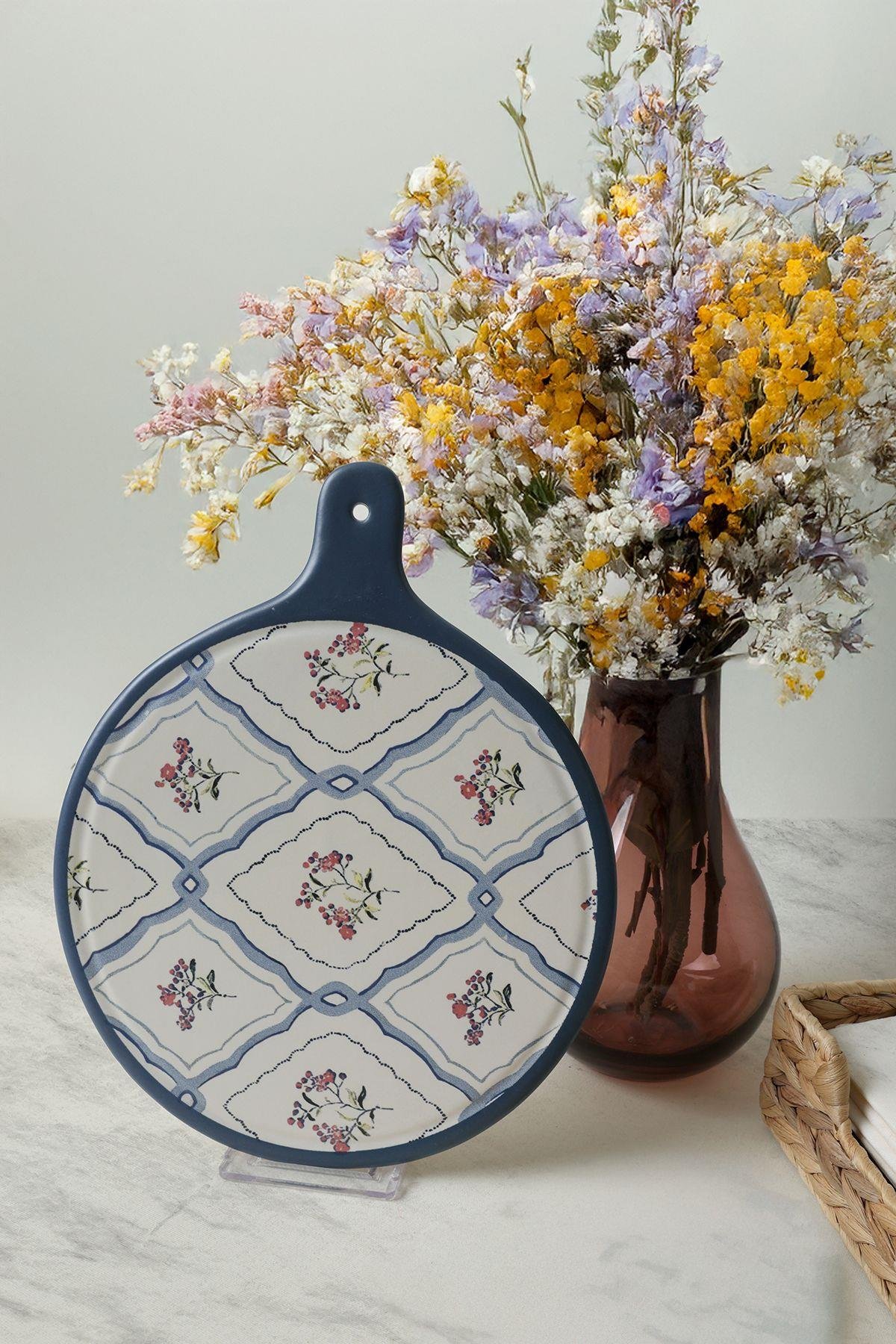 Floral Waves Peynir Sunum Tabağı 26 Cm 22668