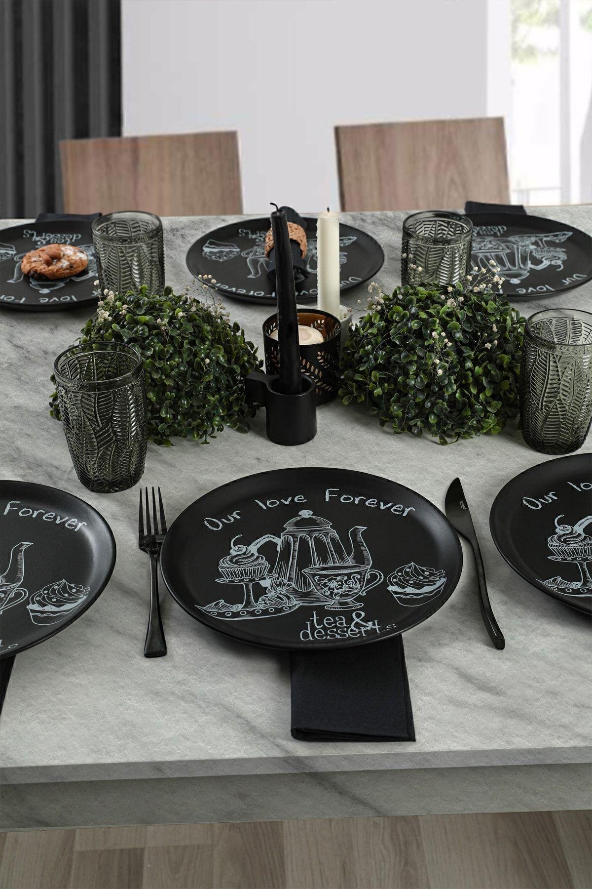 Keraart Tea & Deserts Hitit Servis Tabağı 25 Cm 6 Adet