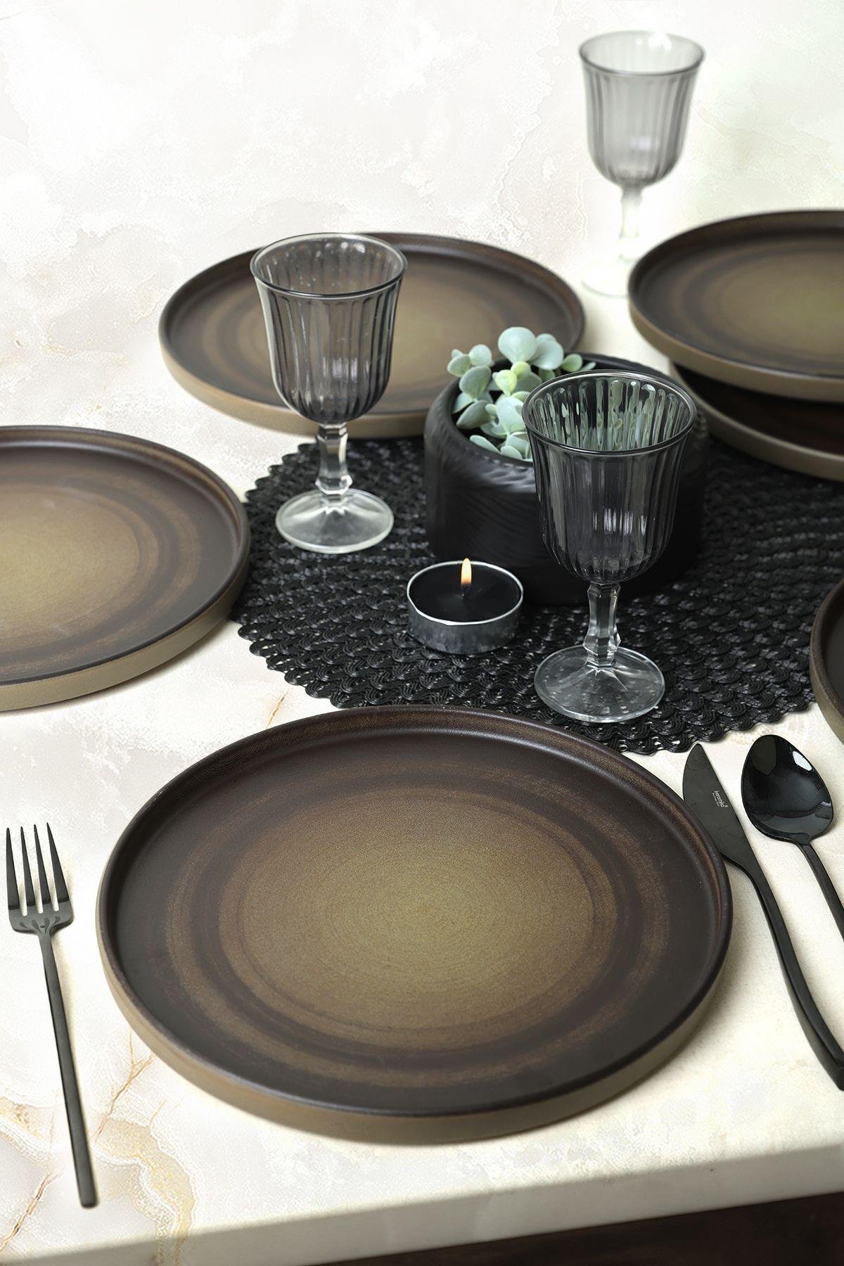Keraart Vintage Stackable Servis Tabağı 27 Cm 6 Adet 21781