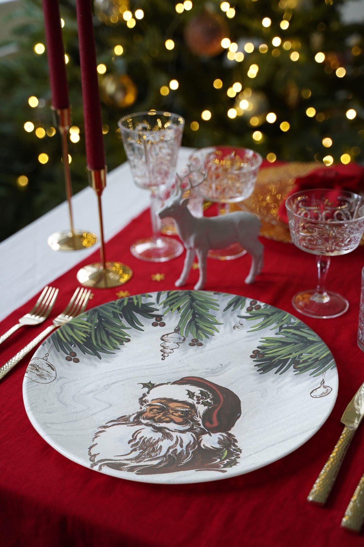 Santa Servis Tabağı 26 Cm - 17958