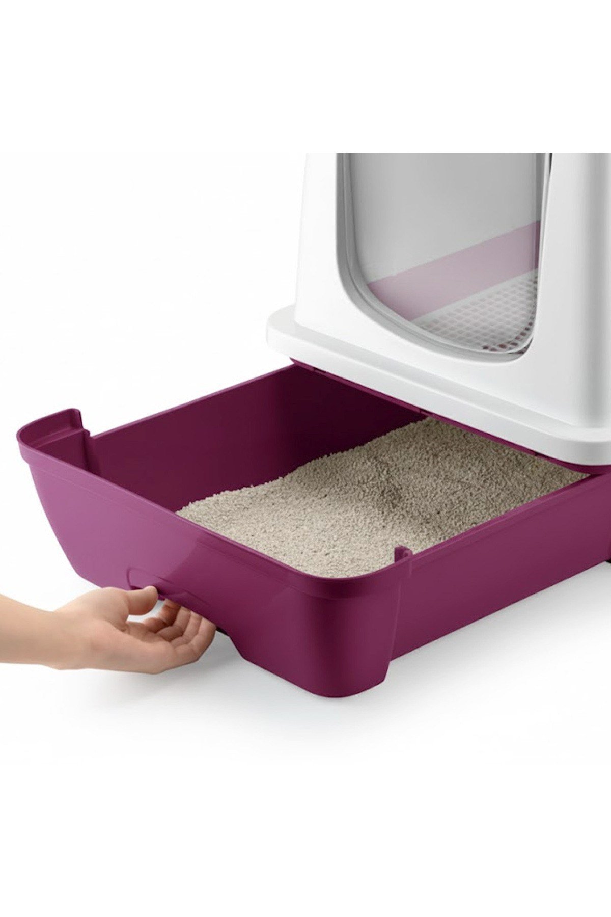 Çekmeceli Kapalı Kedi Tuvaleti - Orta Boy (Kürek Hediyeli)