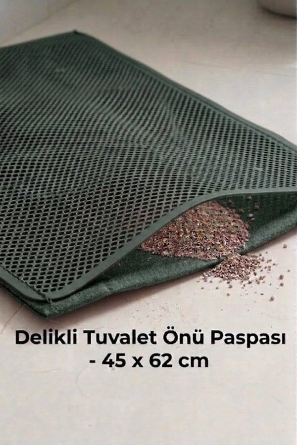 Kapalı Büyük Kedi Tuvaleti XXL + Elekli Paspas Seti ( Kürek Hediyeli )