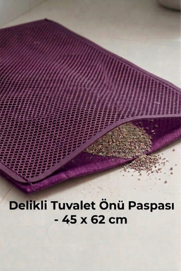 Kapalı Kedi Tuvaleti + Elekli Paspas Seti (Kürek Hediyeli)