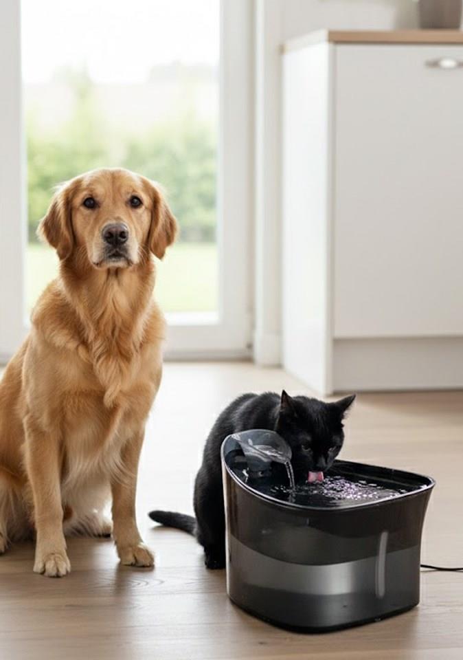 Kedi Köpek Için Ultra Sessiz Otomatik Su Pınarı 2,5 LT