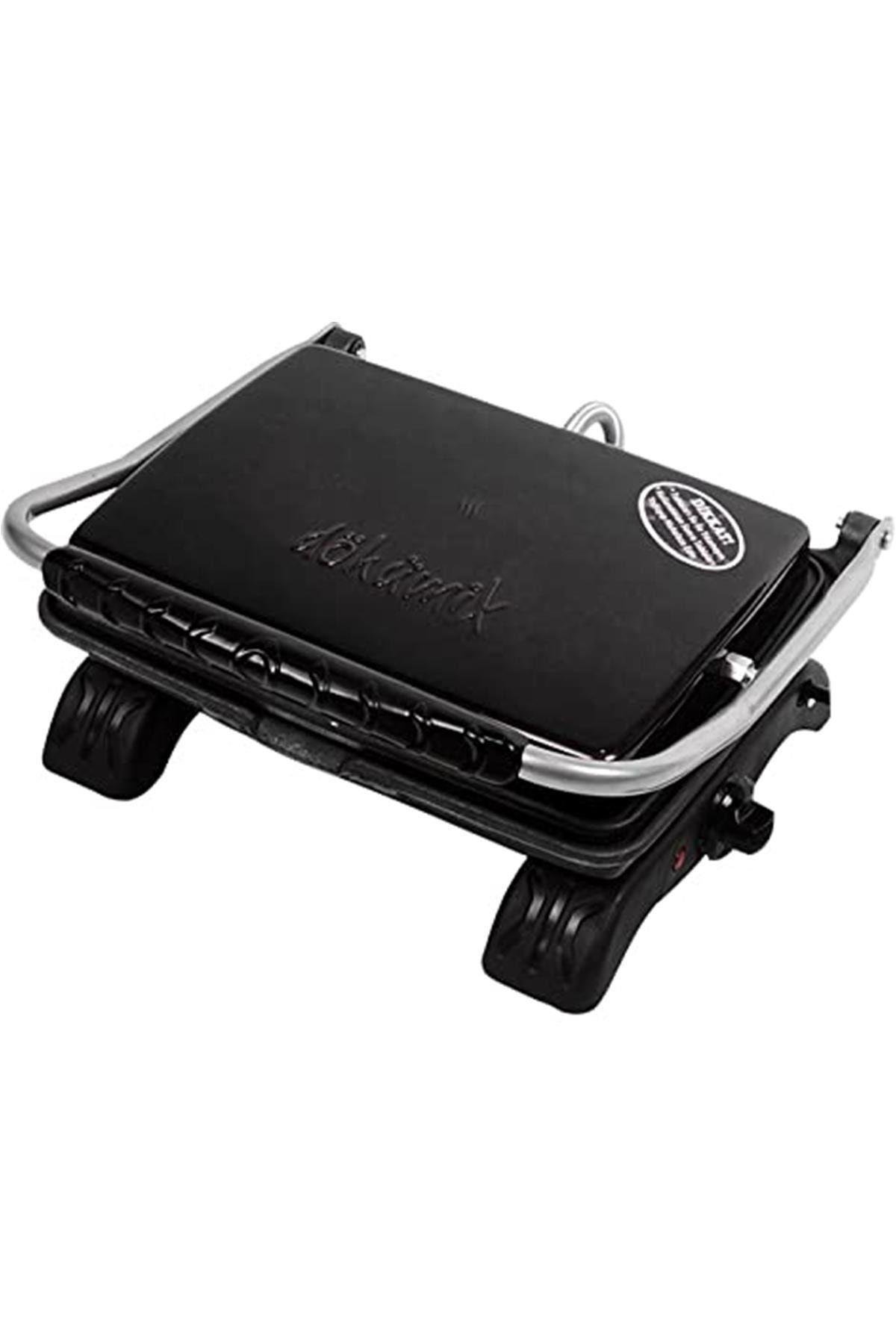 Döküm Organik Demir Döküm Tost Makinesi 1800 W Siyah Ev Tipi