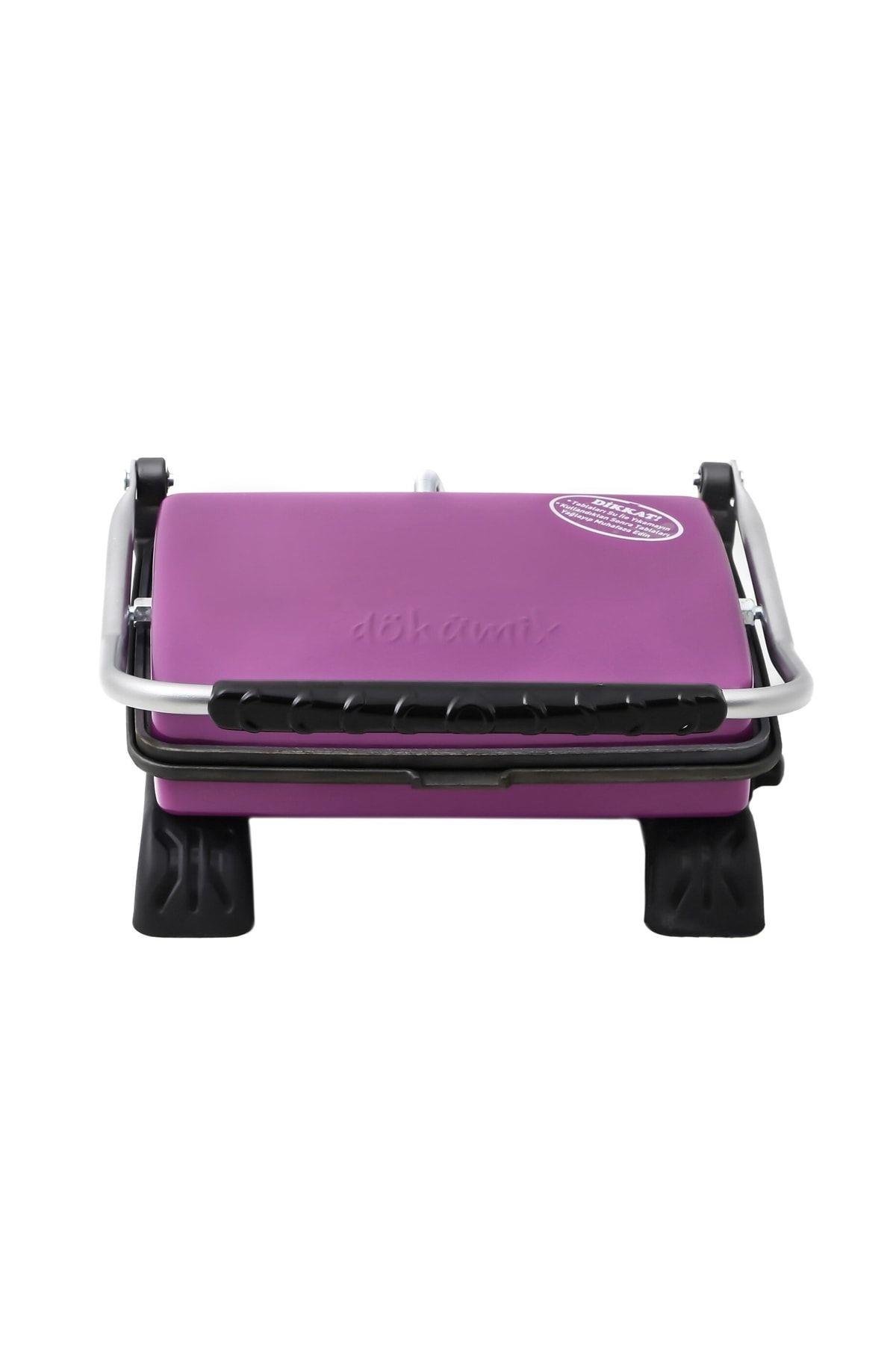 Döküm Organik Tost Makinesi 1800w Lila Ev Tipi