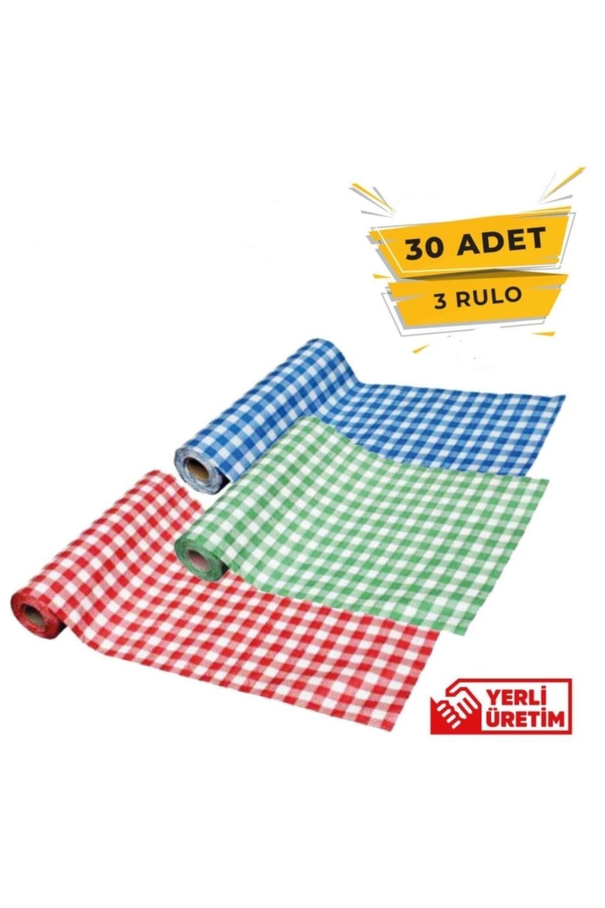 Tek Kullanımlık Masa ,aktivite Ve Mama Sandalyesi Örtüsü 3’lü Rulo 100x120 Pötükare Desenli