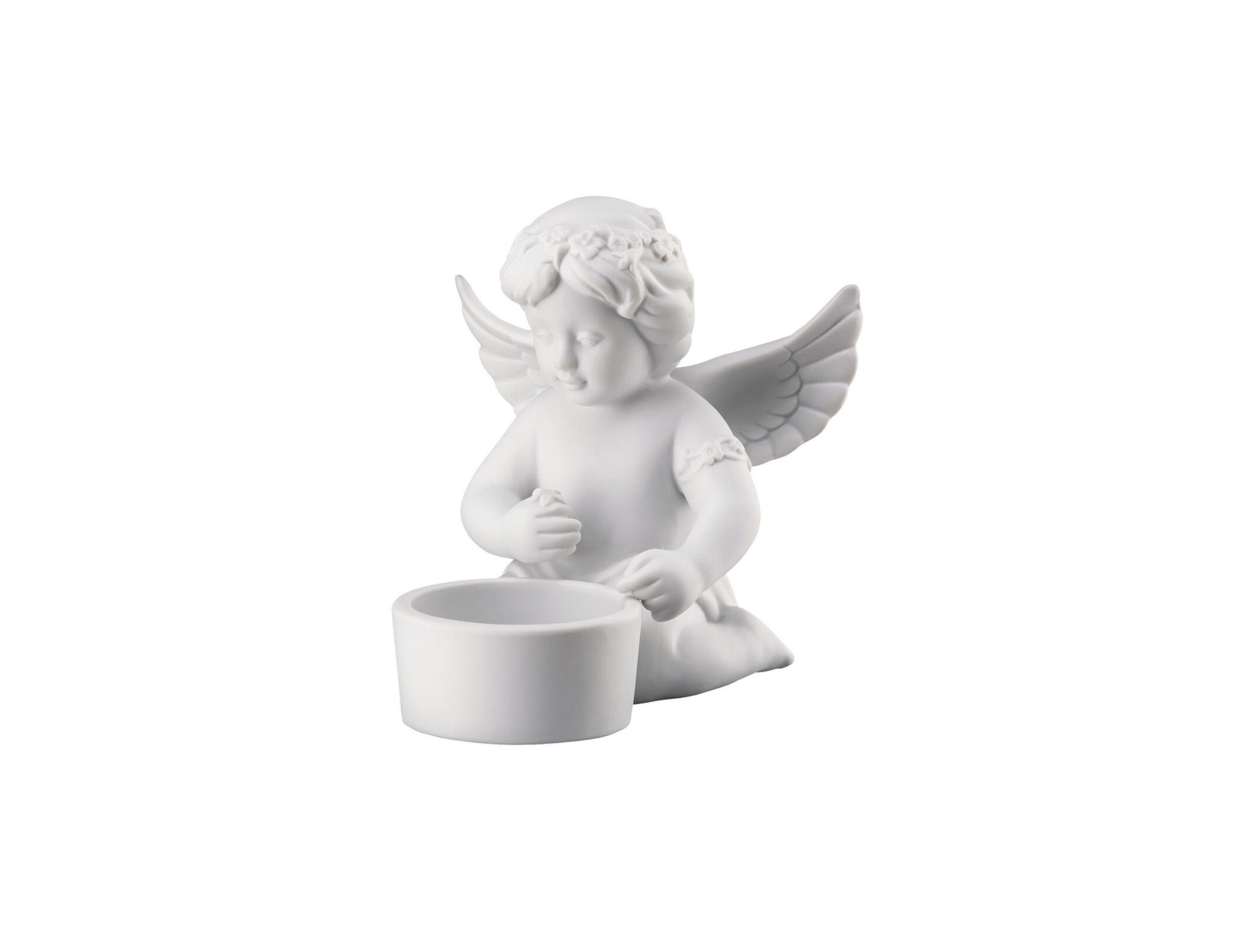 Angel with Floral Wreath 2 - 10 cm