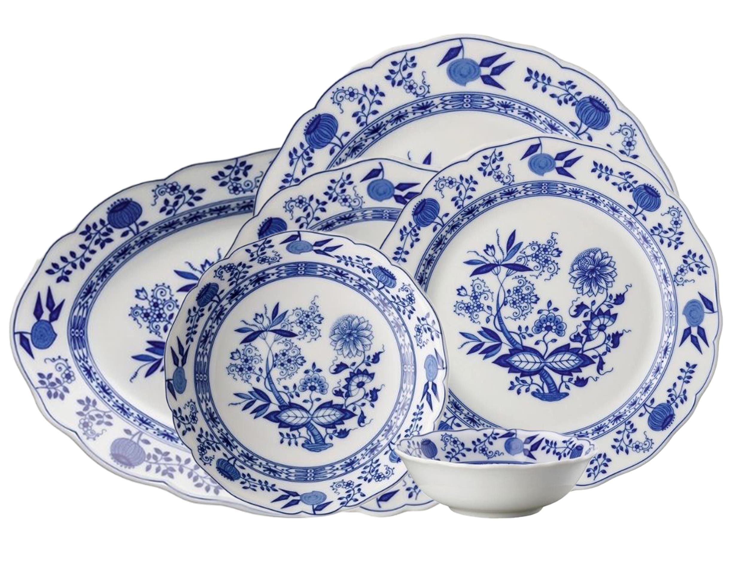 Blau Zwiebelmuster 51 Parça