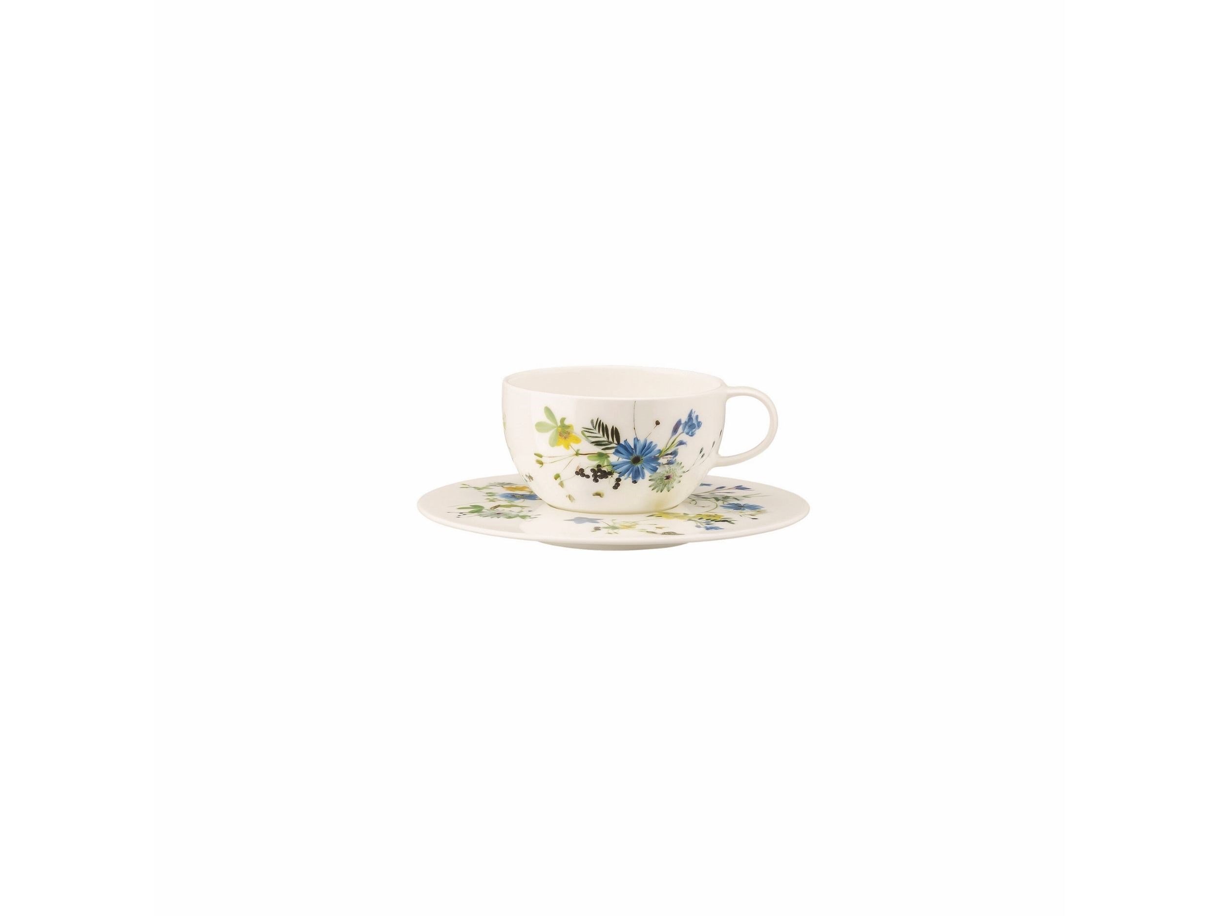 Çay Fincan-Tabak Brillance Fleurs des Alpes
