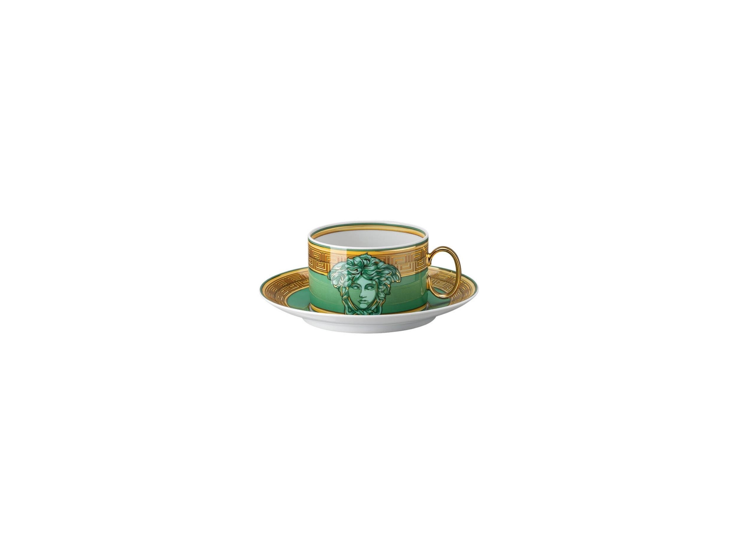 Çay Fincan-Tabak Medusa Amplified Green Coin
