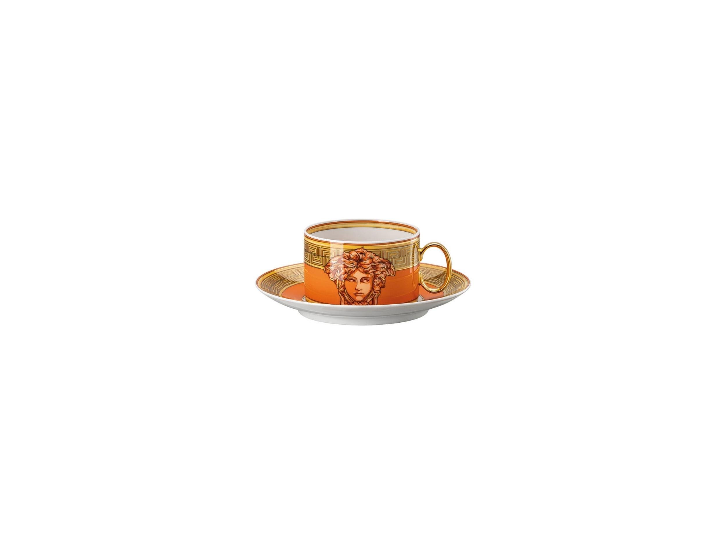 Çay Fincan-Tabak Medusa Amplified Orange Coin