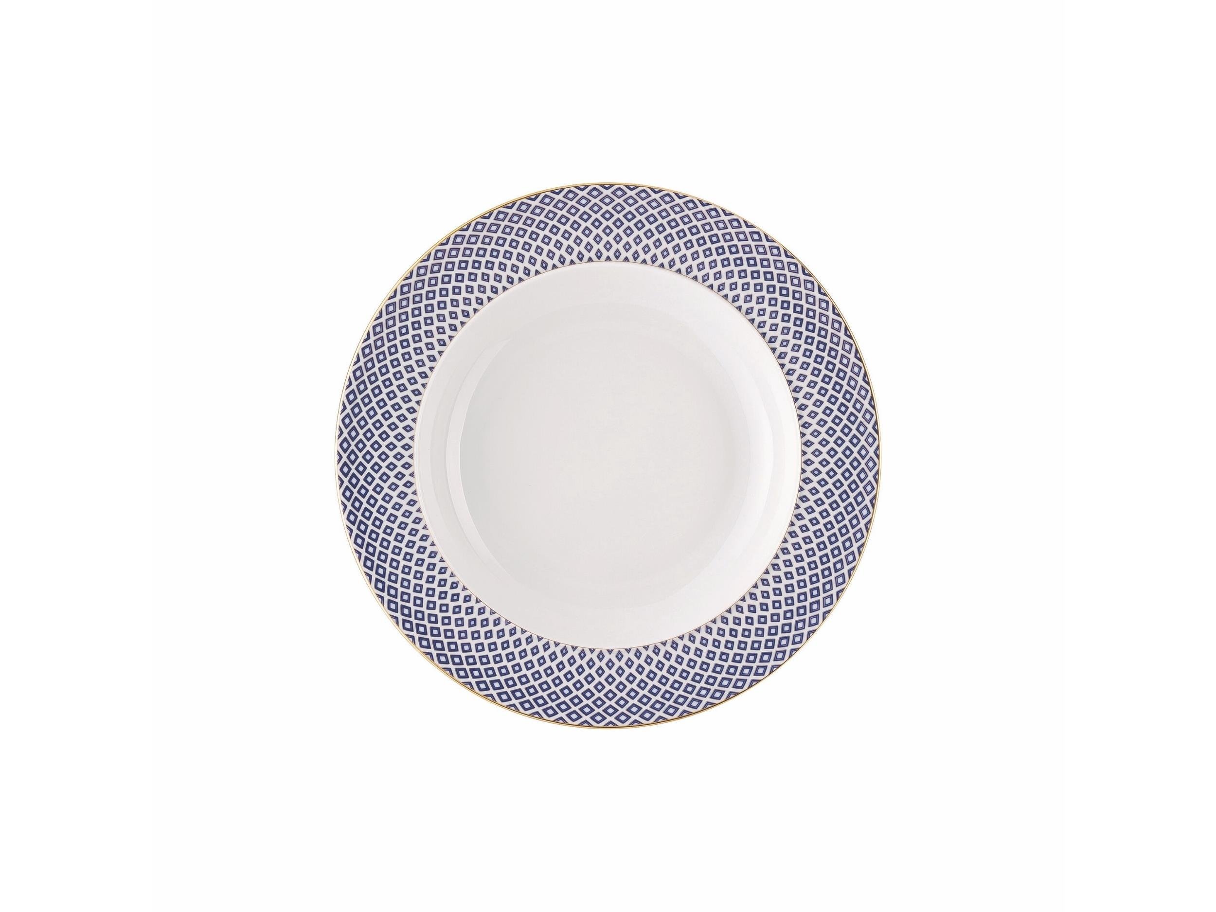 Çukur Tabak 22 cm Carreau Blue
