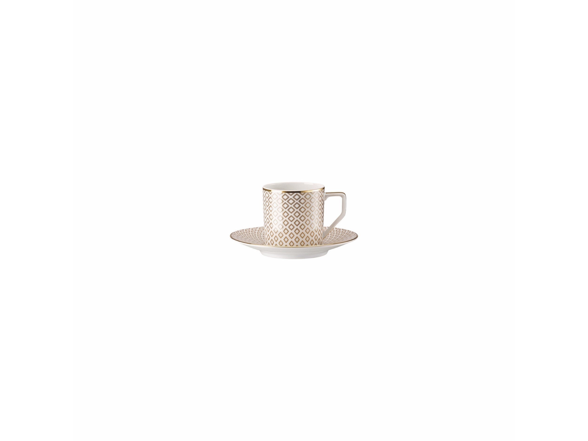 Espresso Fincan-Tabak Carreau Beige