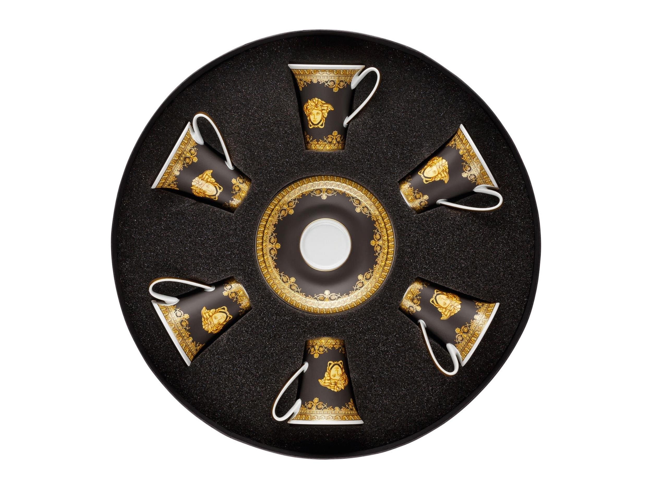 Espresso Set 6 lı Baroque Nero