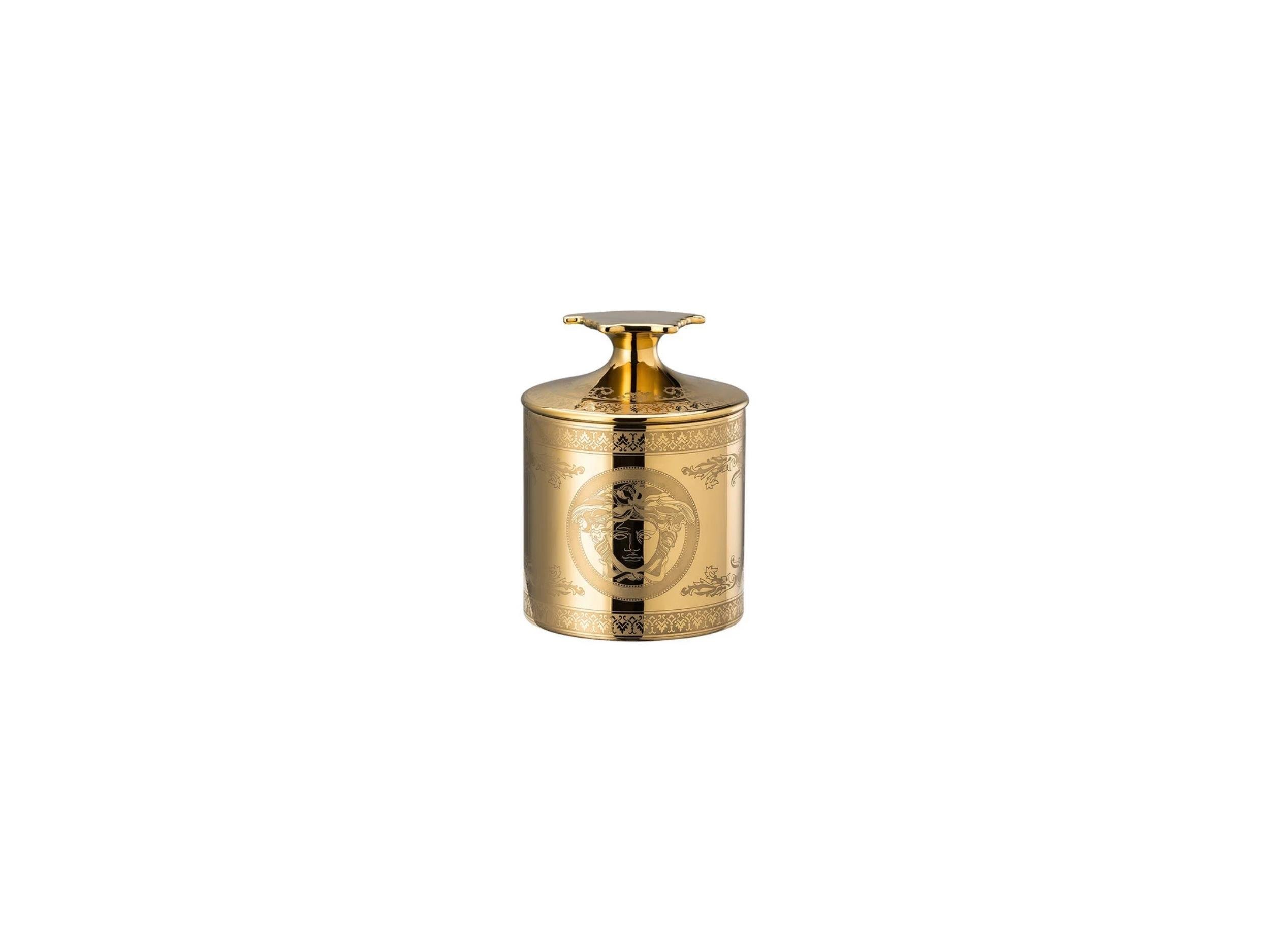 Kapaklı Mumluk-Kokulu Mum Golden Medusa
