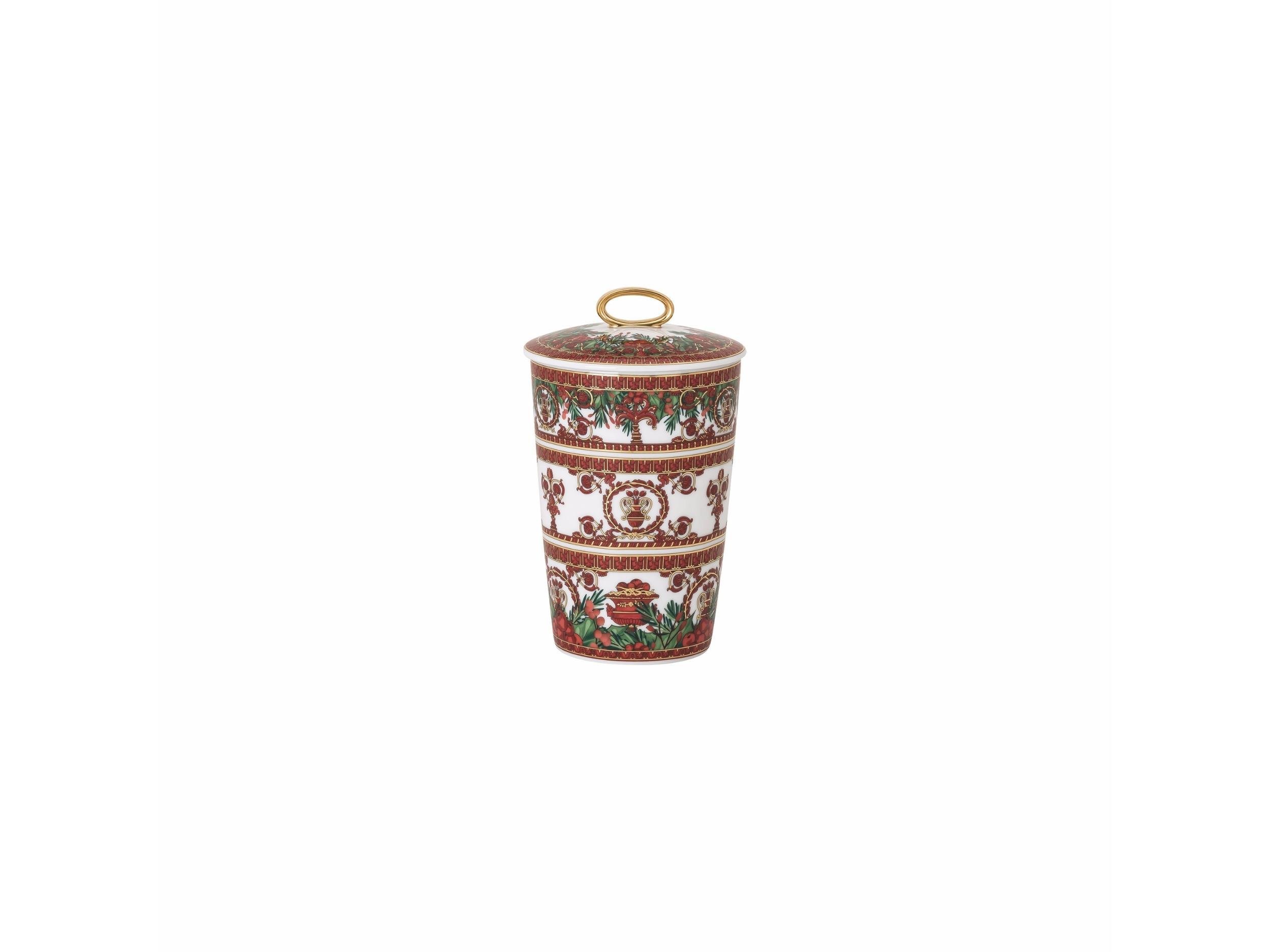 Kapaklı Mumluk-Kokulu Mum Love Baroque Holiday