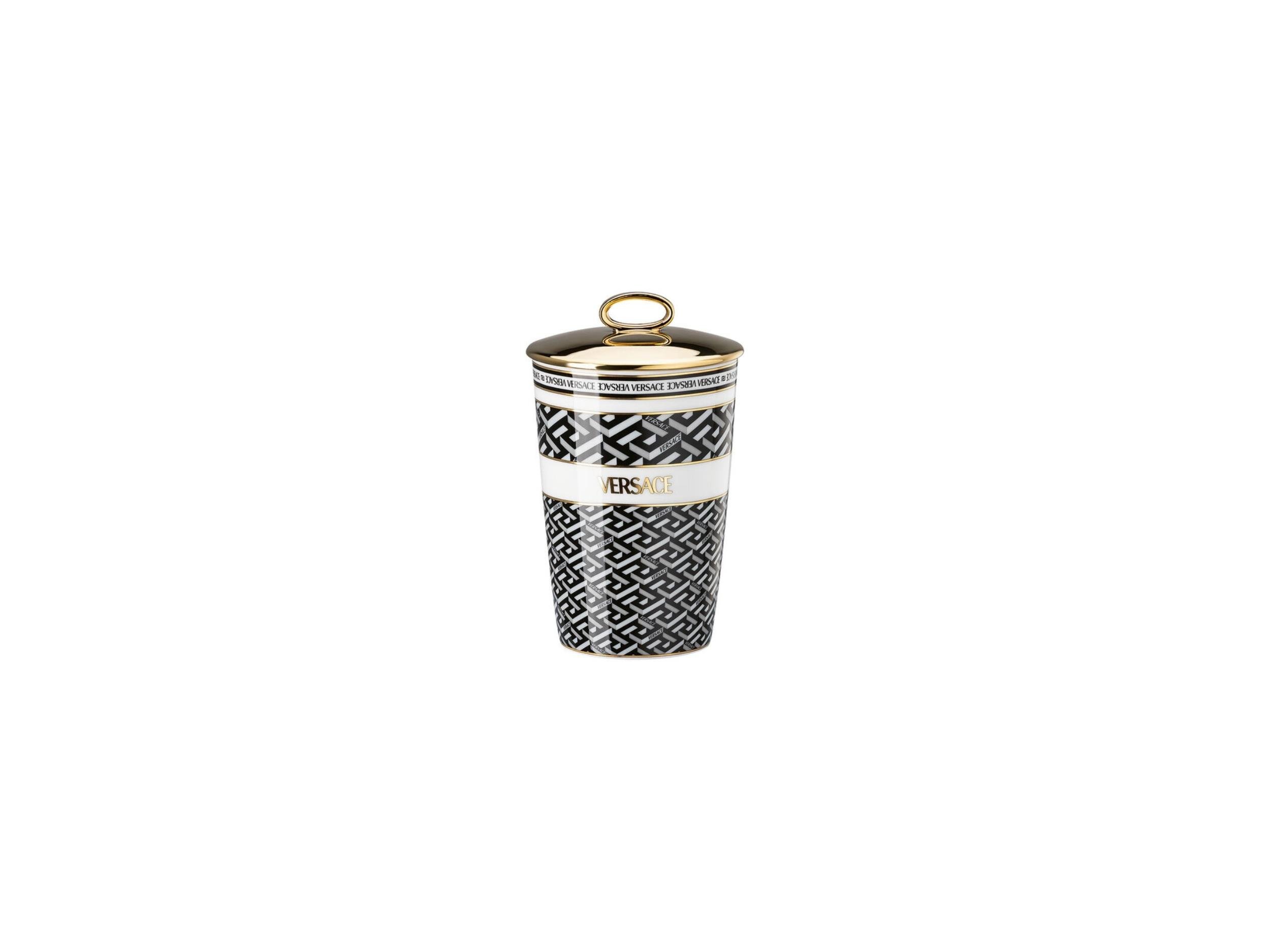 Kapaklı Mumluk-Kokulu Mum Signature Black