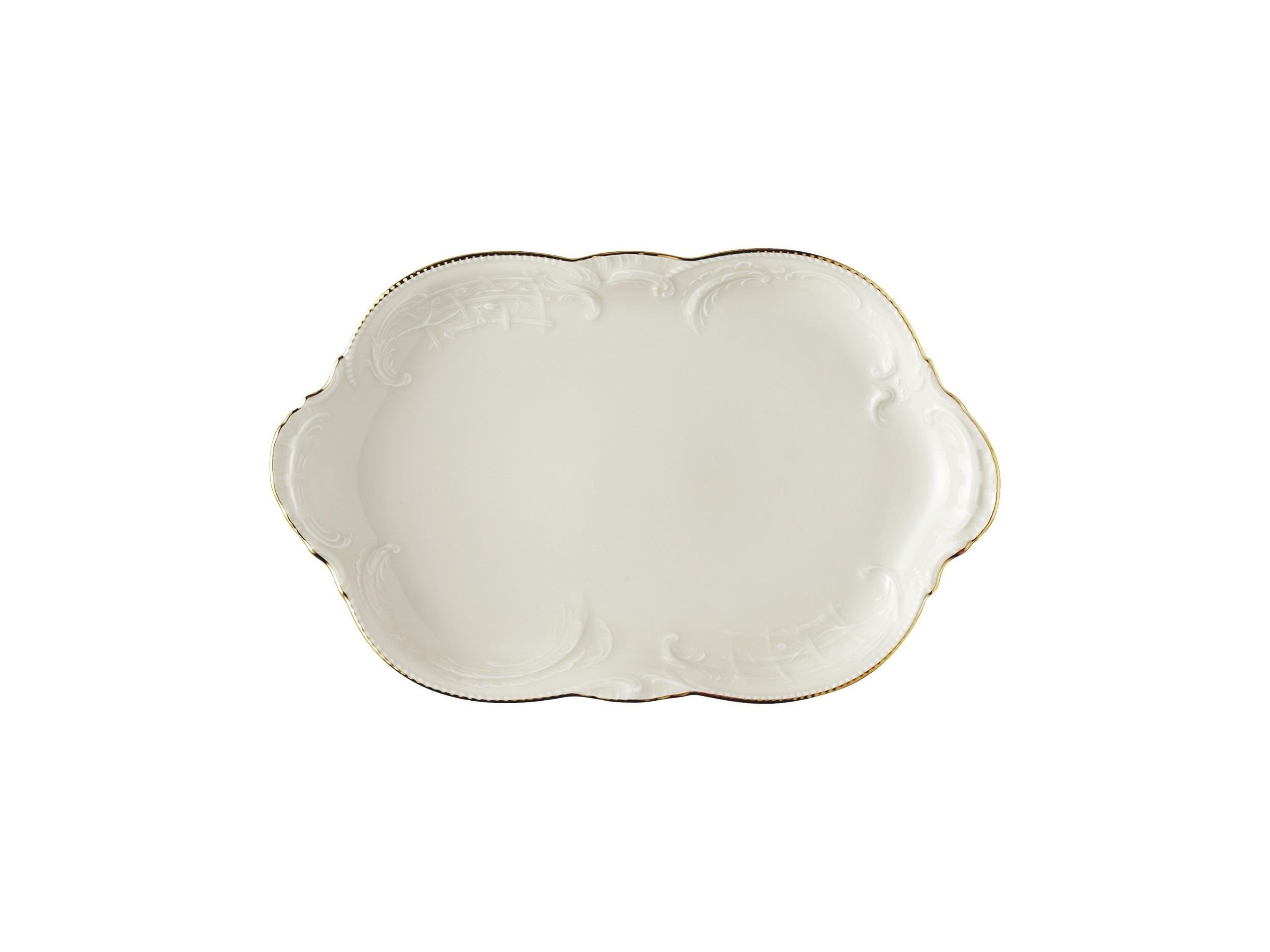 Oval Servis 28 cm Sanssouci Elfenbein Gold