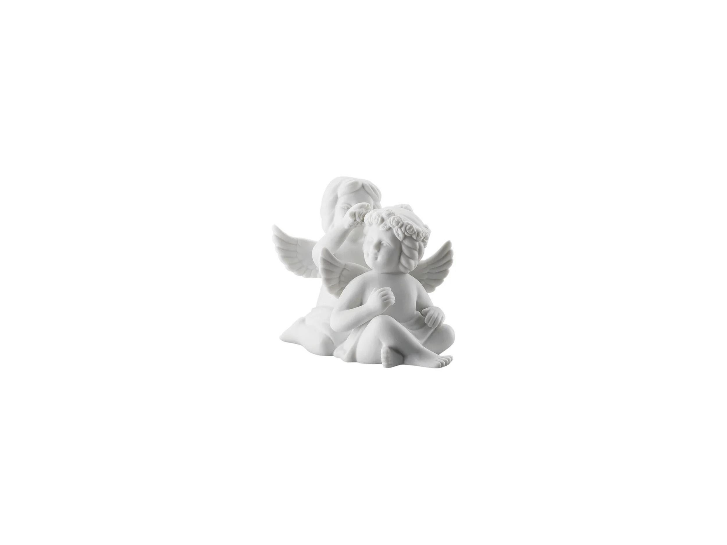 Pair Angels with Wreath 6 cm