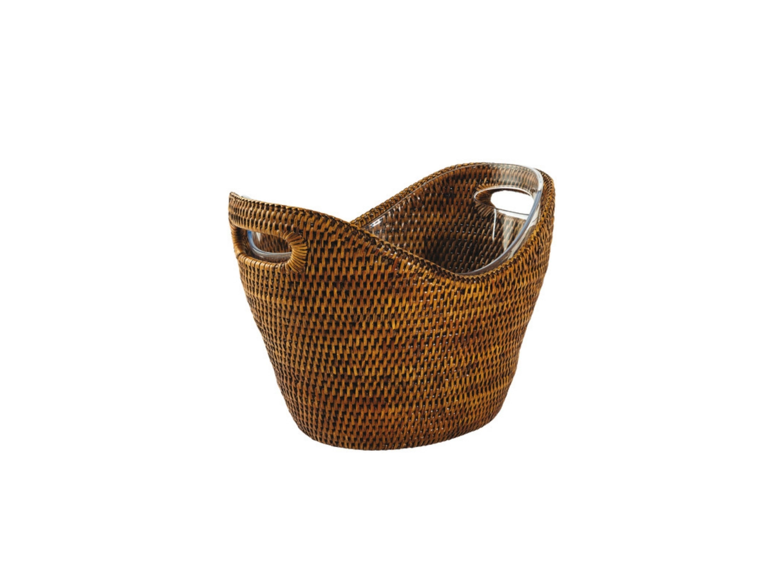Şarap Soğutucu 36,5x27 cm h 37 cm Radici Rattan Honey Brown