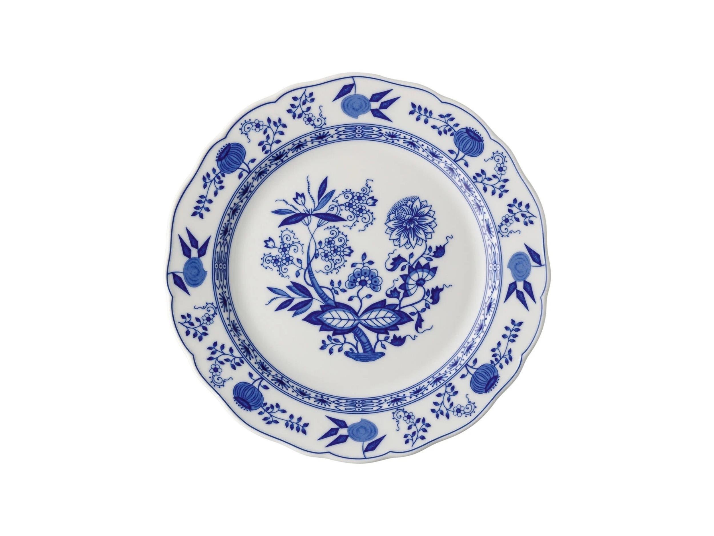 Servis Tabak 27 Cm Blau Zwiebelmuster