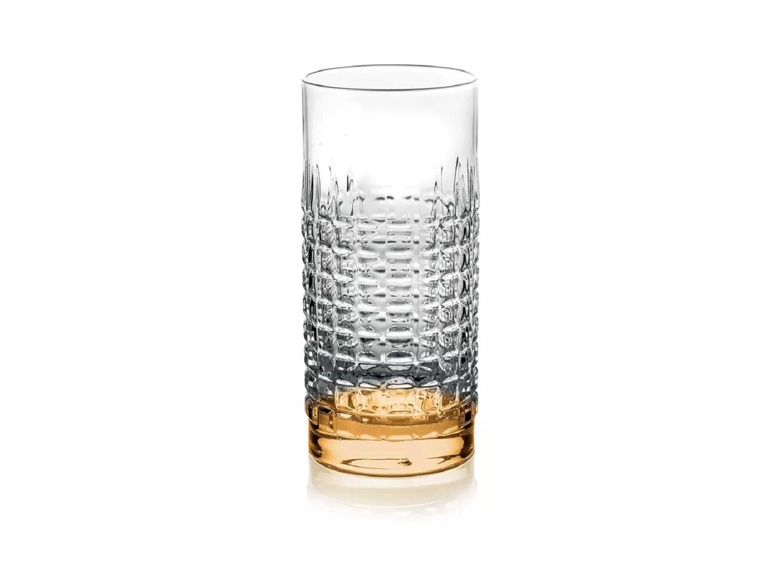 Shake & Stir 4'lü Set Amber No:5 48 cl Meşrubat Bardak