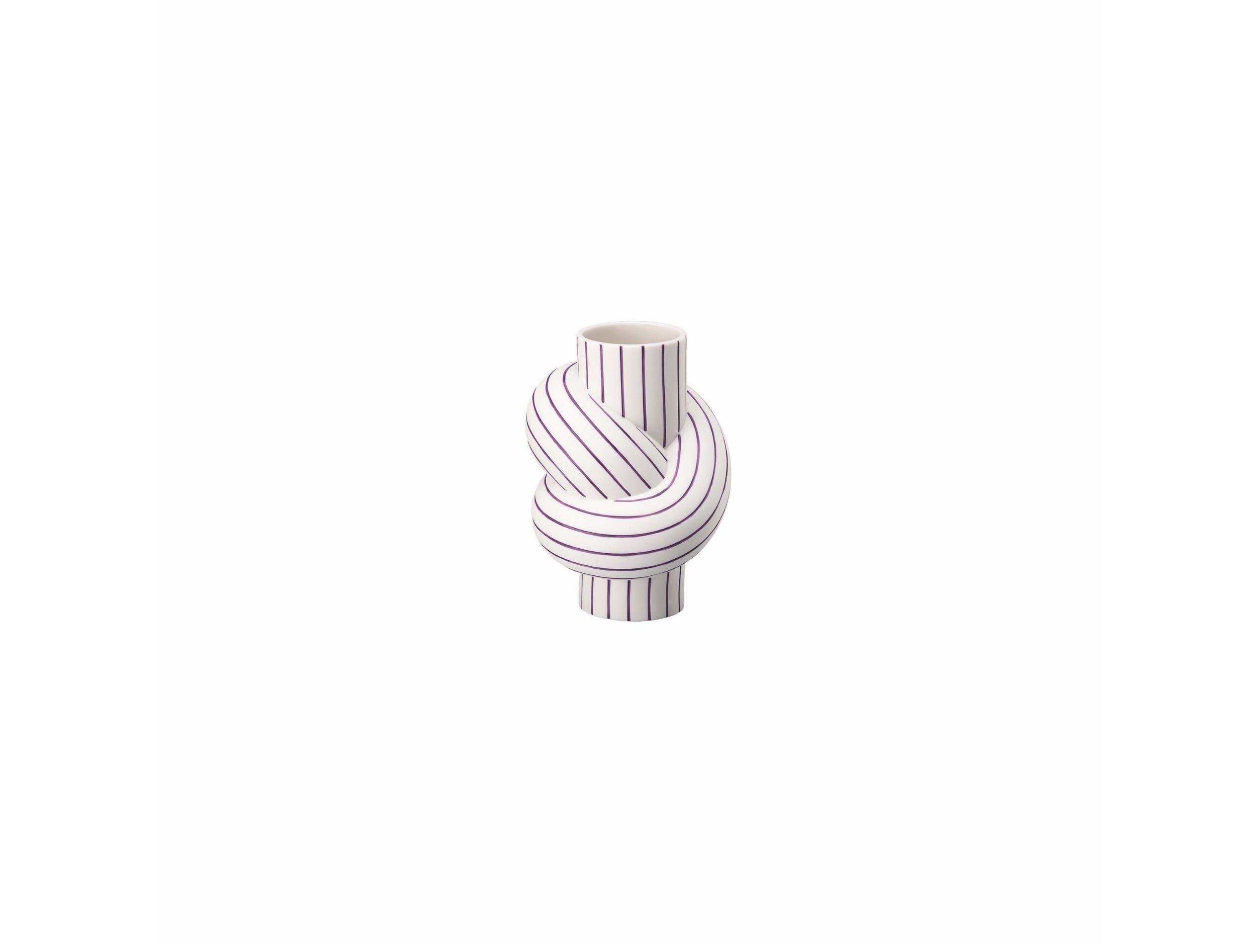 Vazo 12 cm Node Stripes Plum