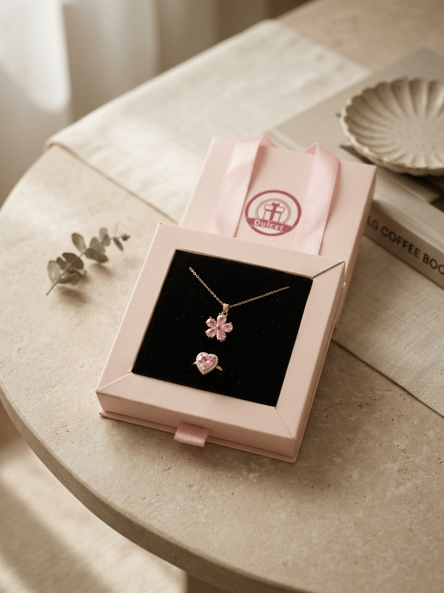 Pembe Papatya Gold Set