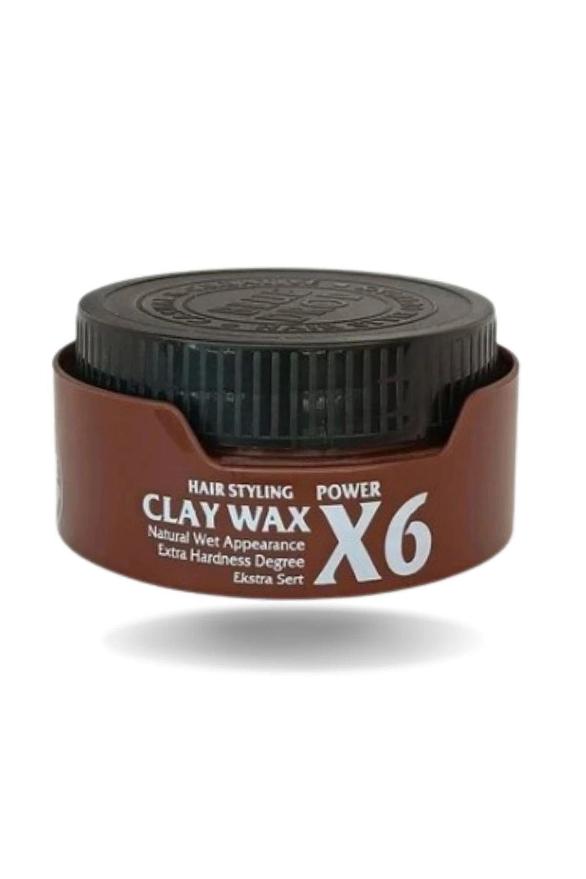 Clay Wax Hair Wax Power X6 Kahve 150 ml