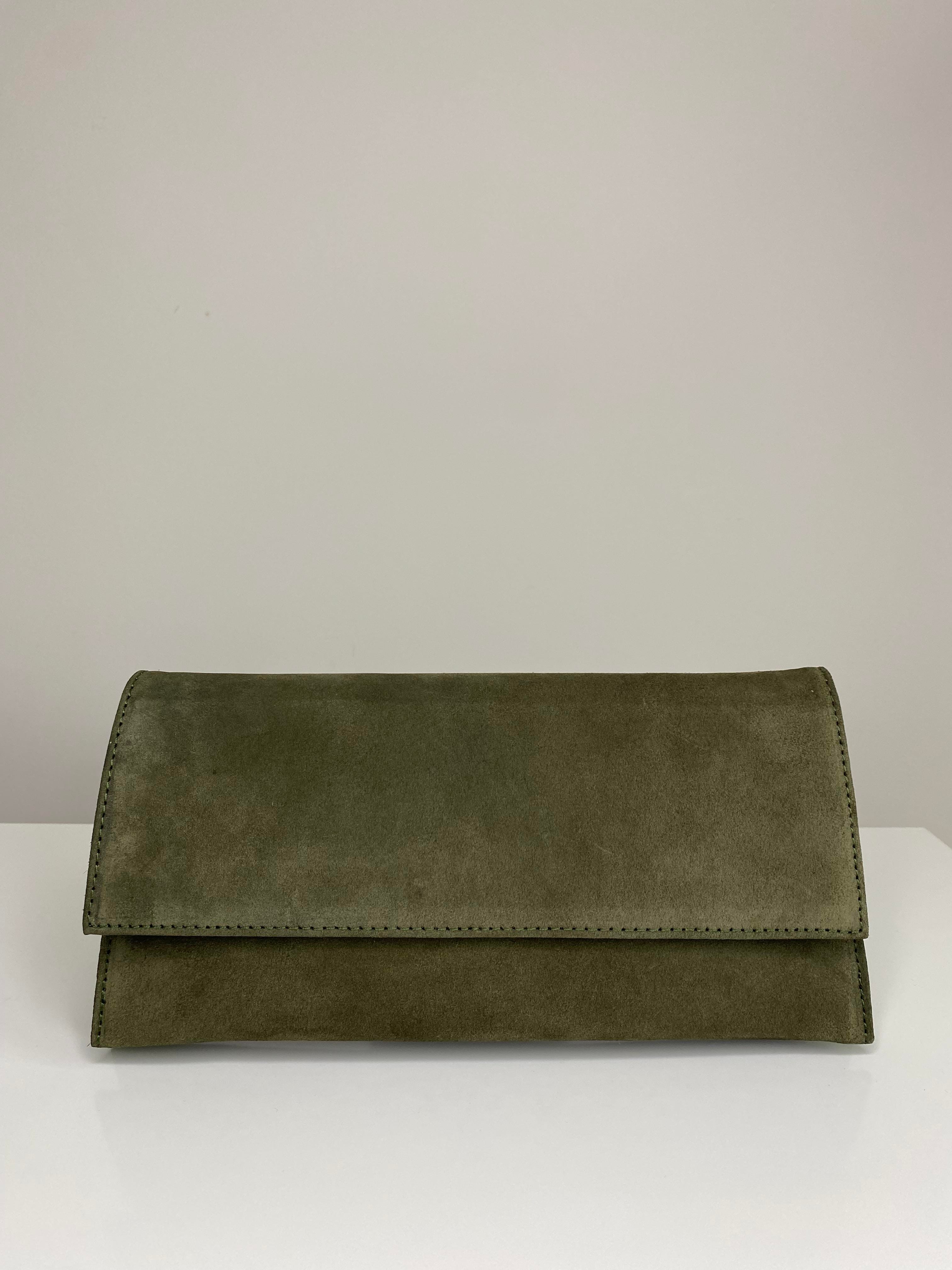 HAKİ SÜET CLUTCH